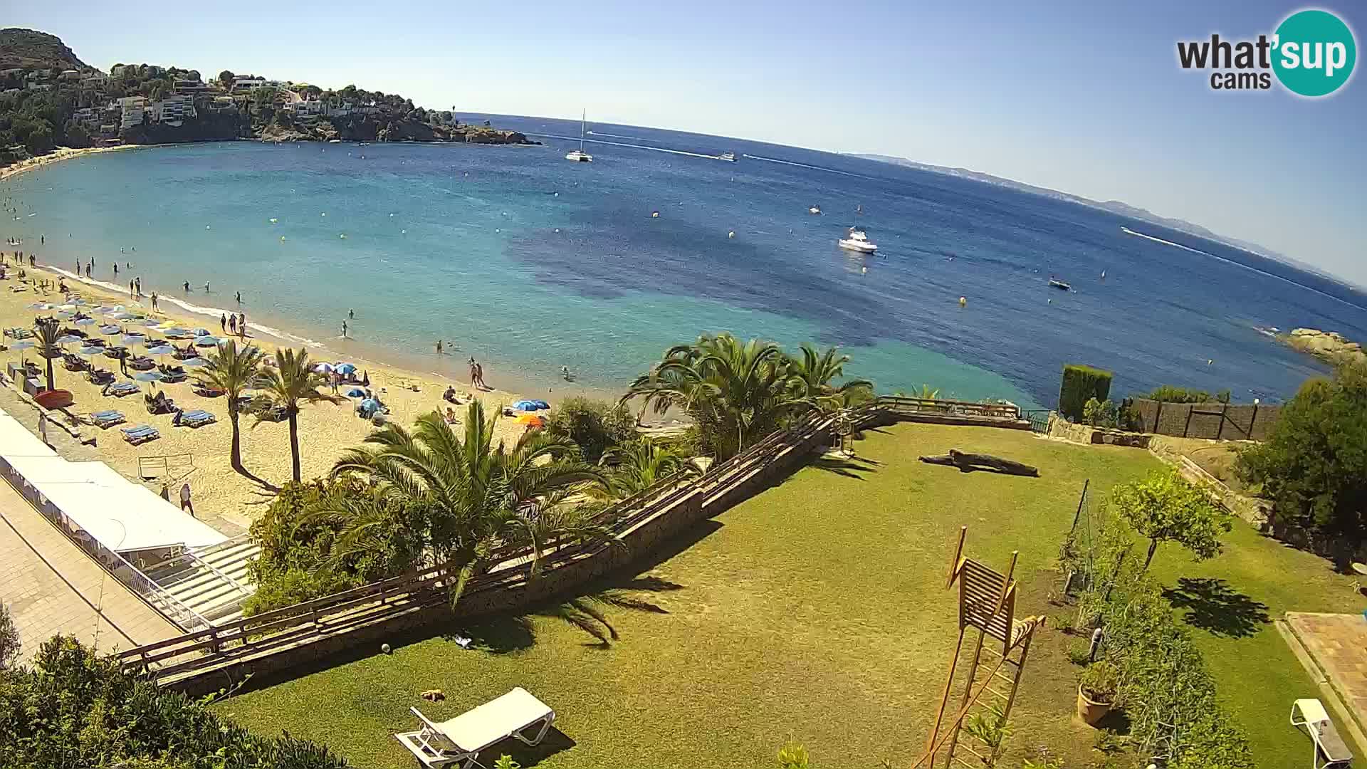 Platja de l’Almadrava beach Live Webcam Roses – Costa Brava – Spain