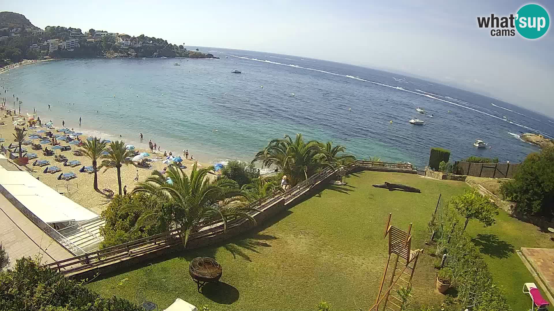 Platja de l’Almadrava beach Live Webcam Roses – Costa Brava – Spain