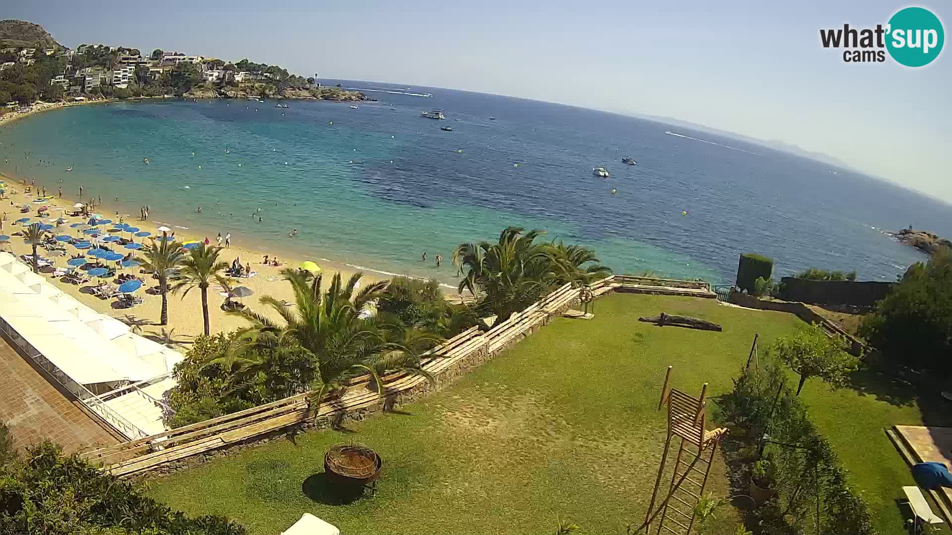 Plaža de l’Almadrava Spletna kamera Roses – Costa Brava – Španija
