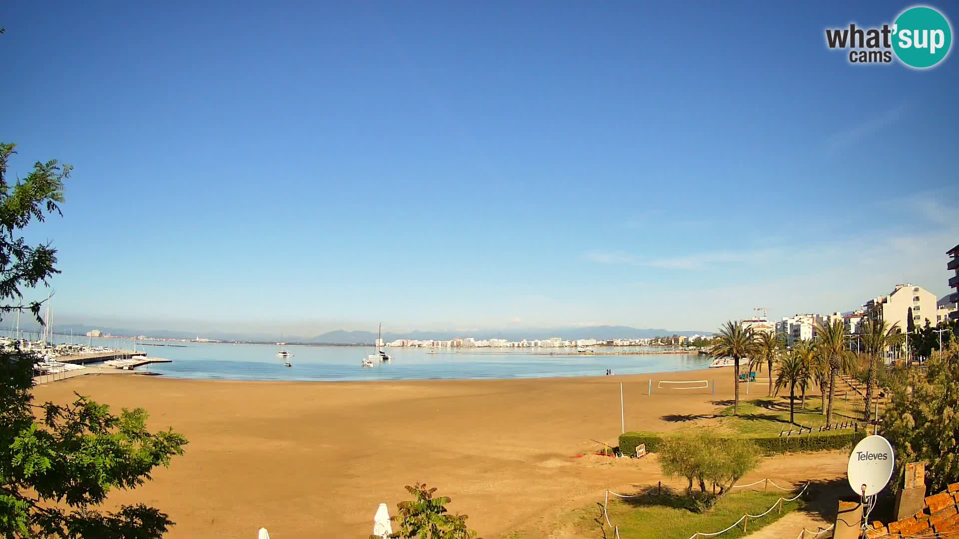 Webcam La Perola beach | ROSES | Costa Brava
