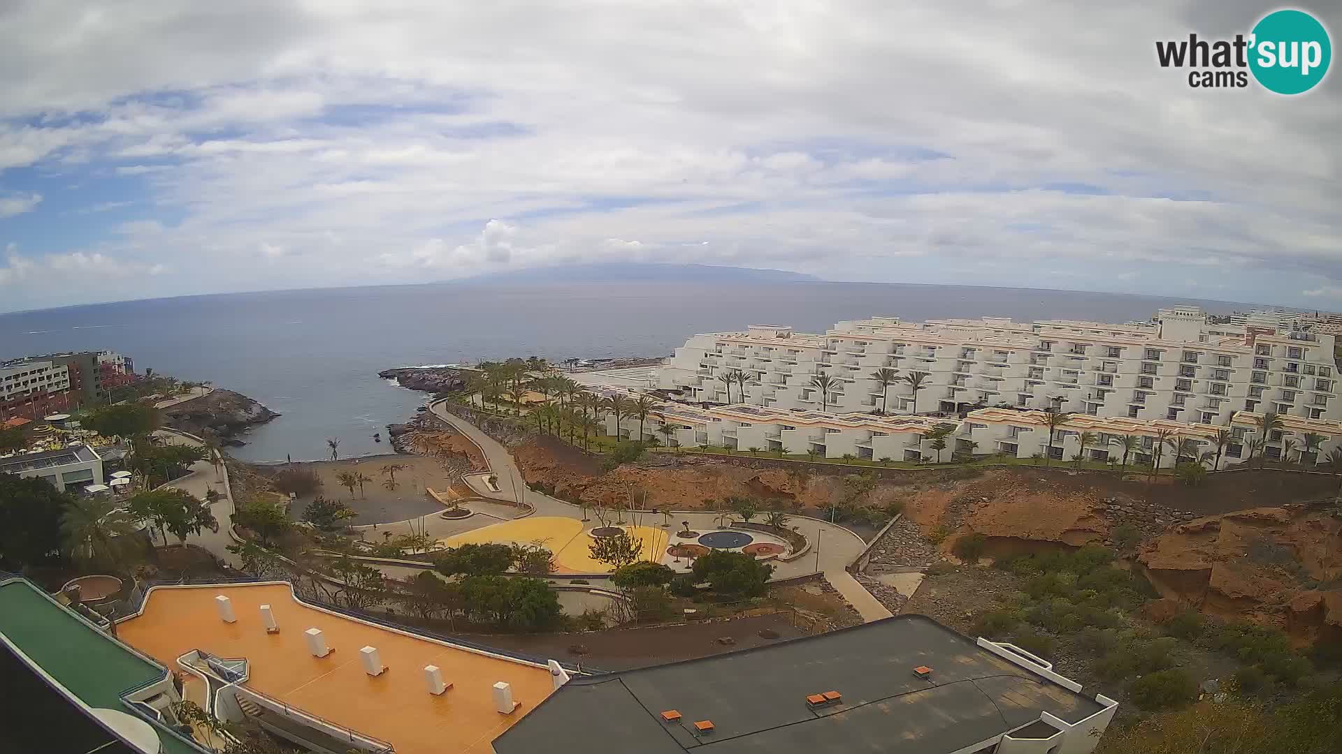 Spletna kamera v živo Las Galgas plaža – Playa Paraiso – otok La Gomera – Costa Adeje – Tenerife