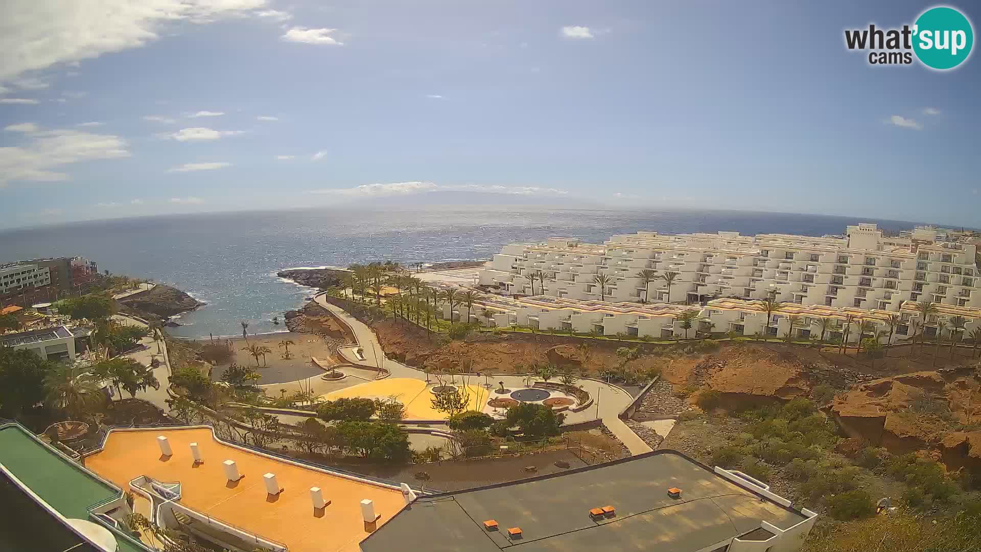 Live webcam Playa de Las Galgas – Playa Paraiso – La Gomera island – Adeje – Tenerife