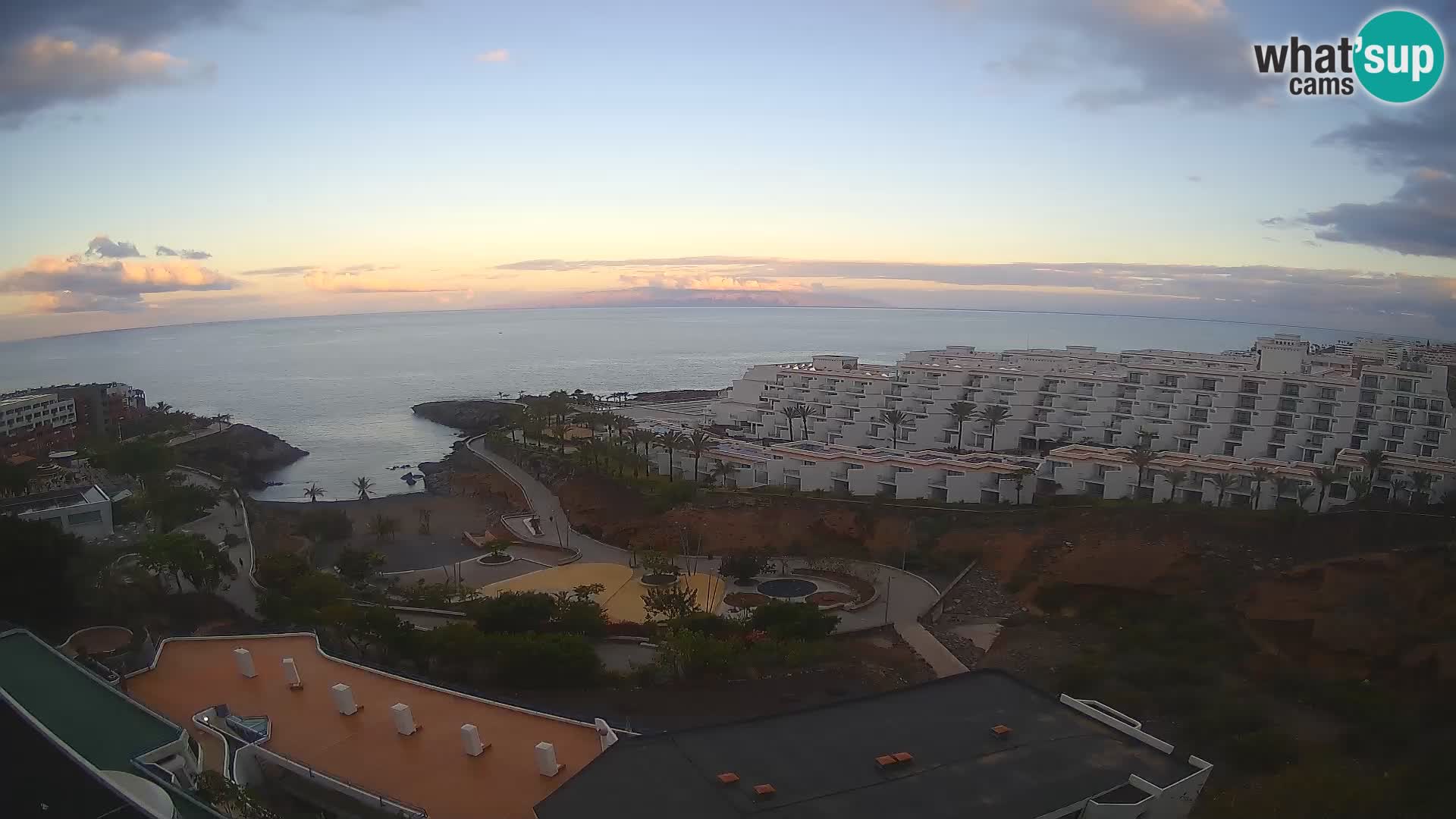 Live webcam Playa de Las Galgas – Playa Paraiso – La Gomera island – Adeje – Tenerife