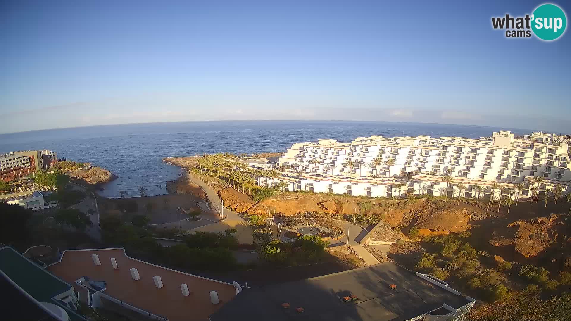 Live webcam Playa de Las Galgas – Playa Paraiso – La Gomera island – Adeje – Tenerife