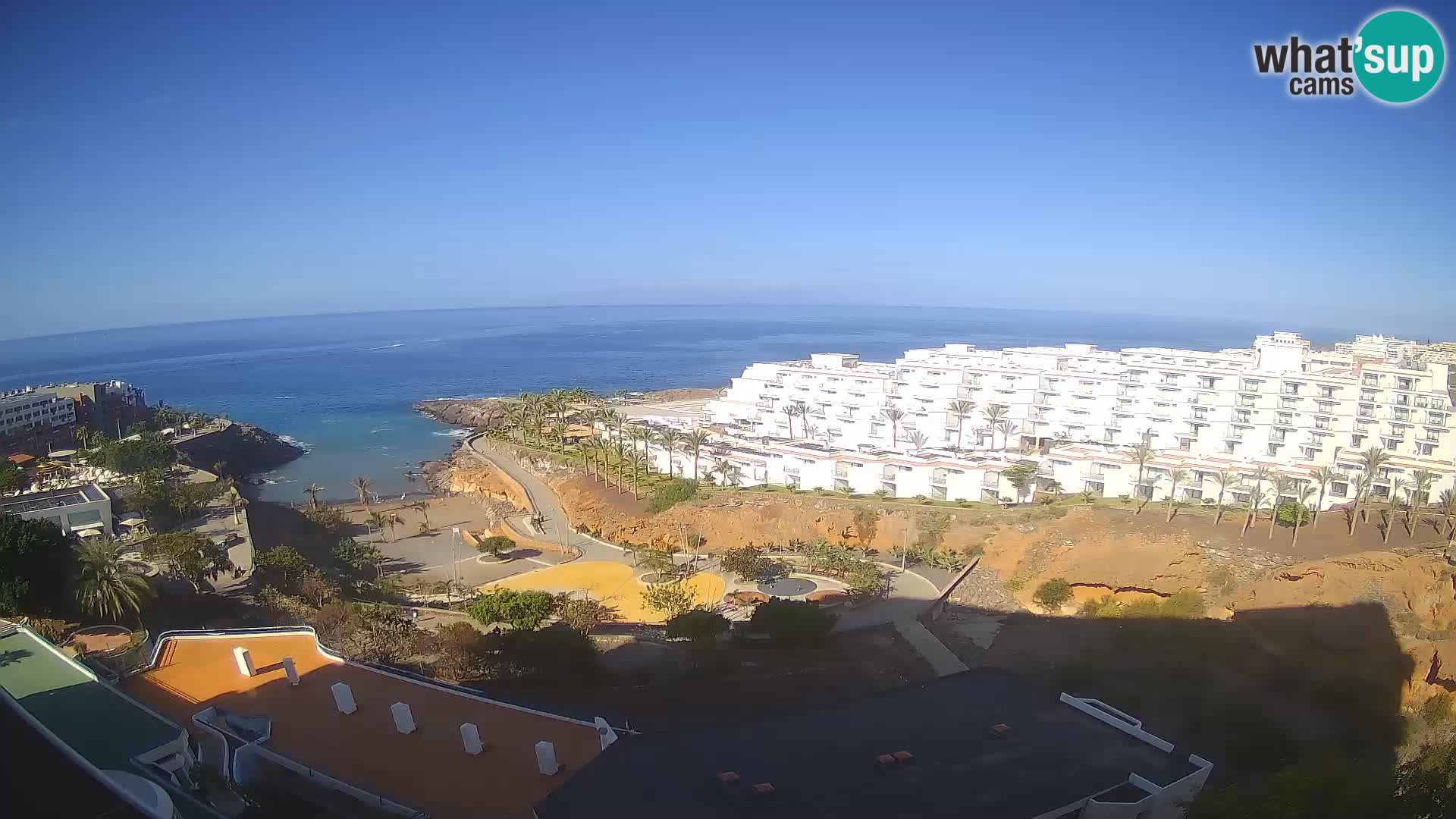 Spletna kamera v živo Las Galgas plaža – Playa Paraiso – otok La Gomera – Costa Adeje – Tenerife