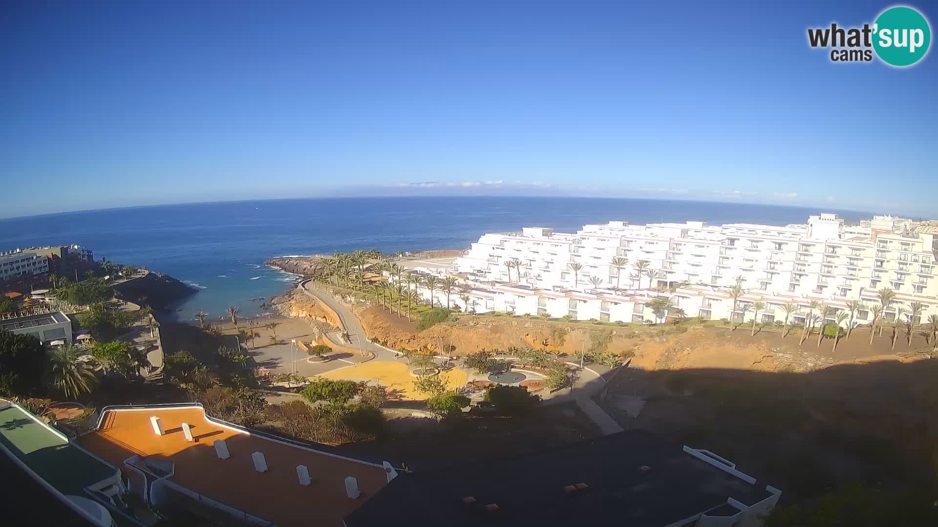 Live webcam Playa de Las Galgas – Playa Paraiso – La Gomera island – Adeje – Tenerife