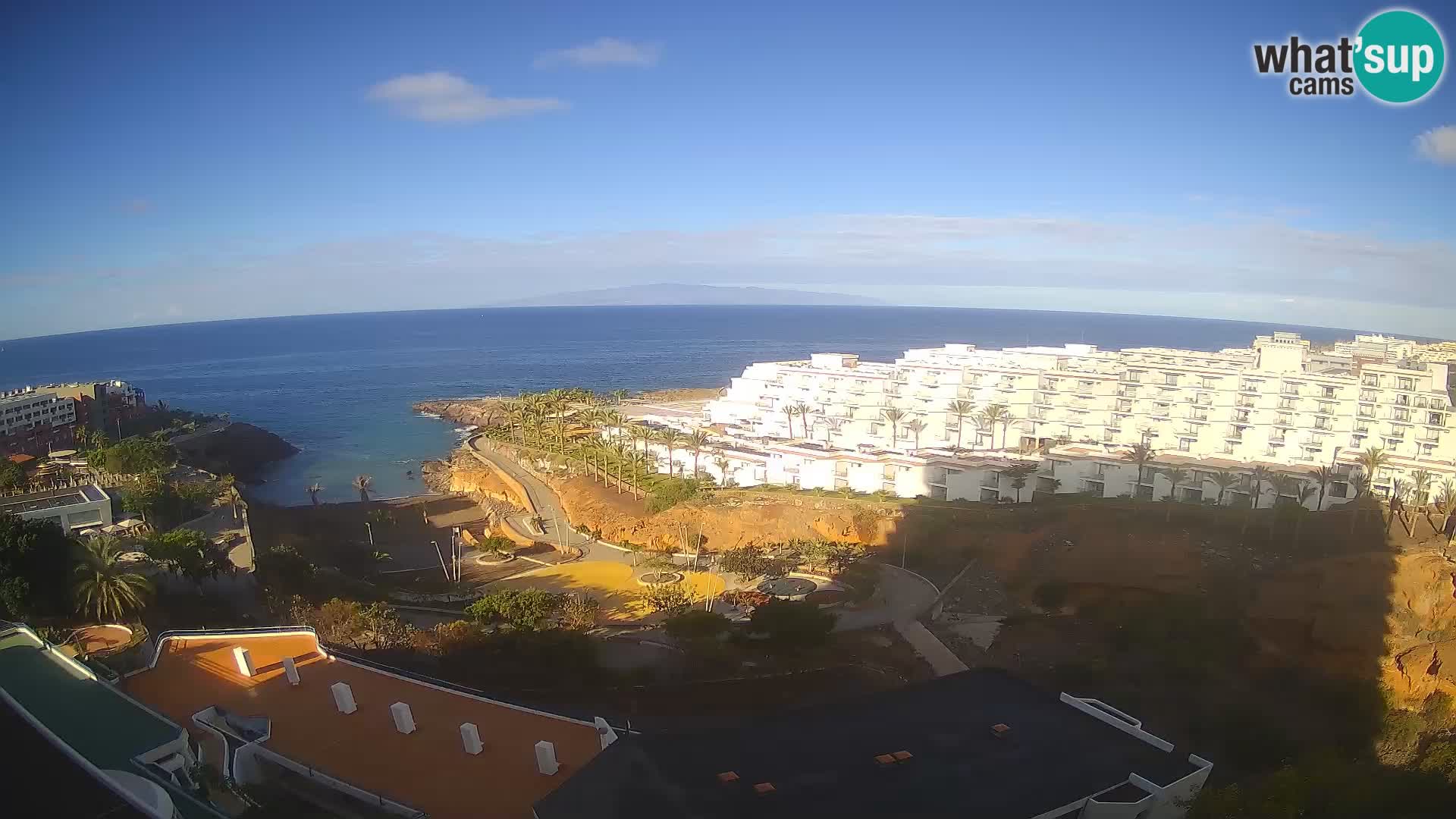 Spletna kamera v živo Las Galgas plaža – Playa Paraiso – otok La Gomera – Costa Adeje – Tenerife