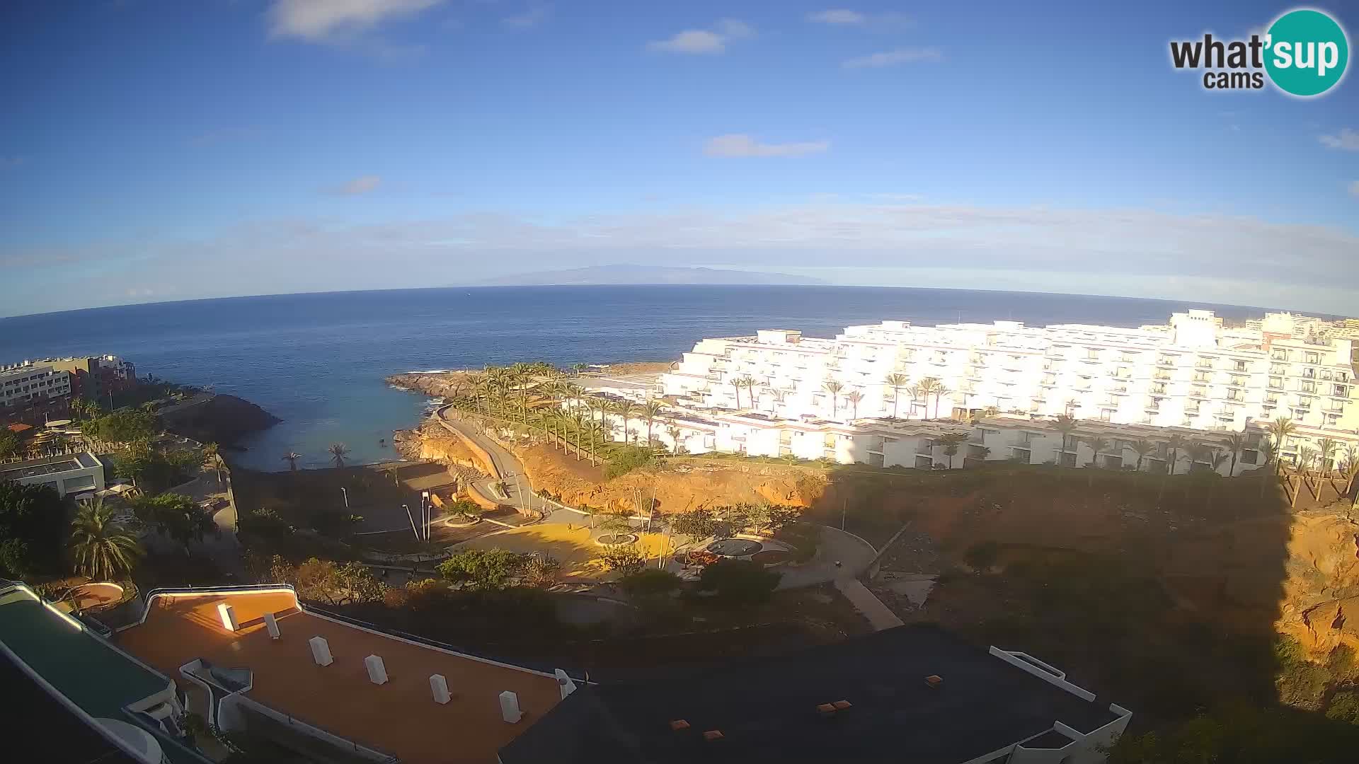 Web kamera uživo Playa de Las Galgas – Playa Paraiso – otok La Gomera – Costa Adeje – Tenerife