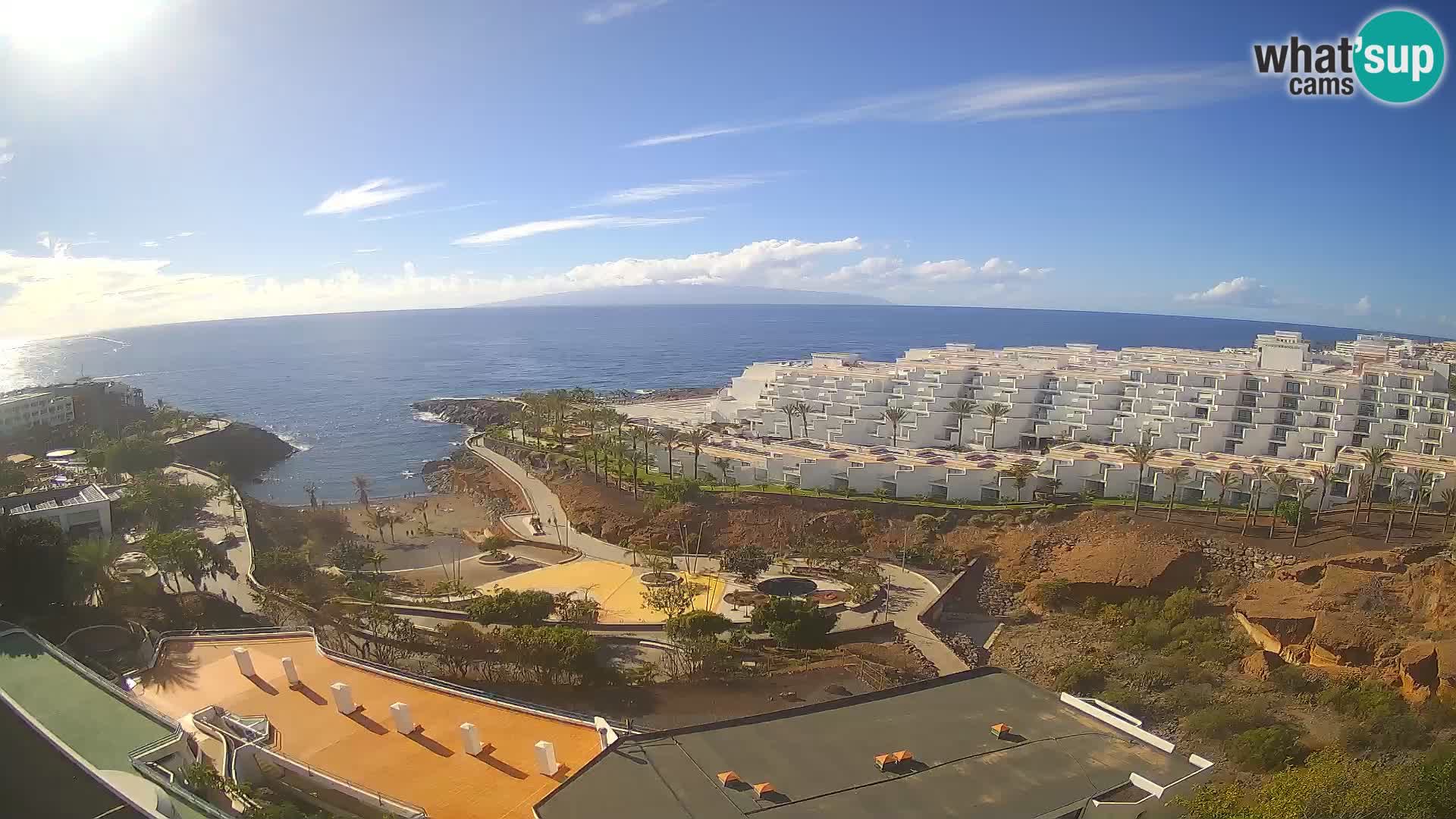 Live webcam Playa de Las Galgas – Playa Paraiso – La Gomera island – Adeje – Tenerife