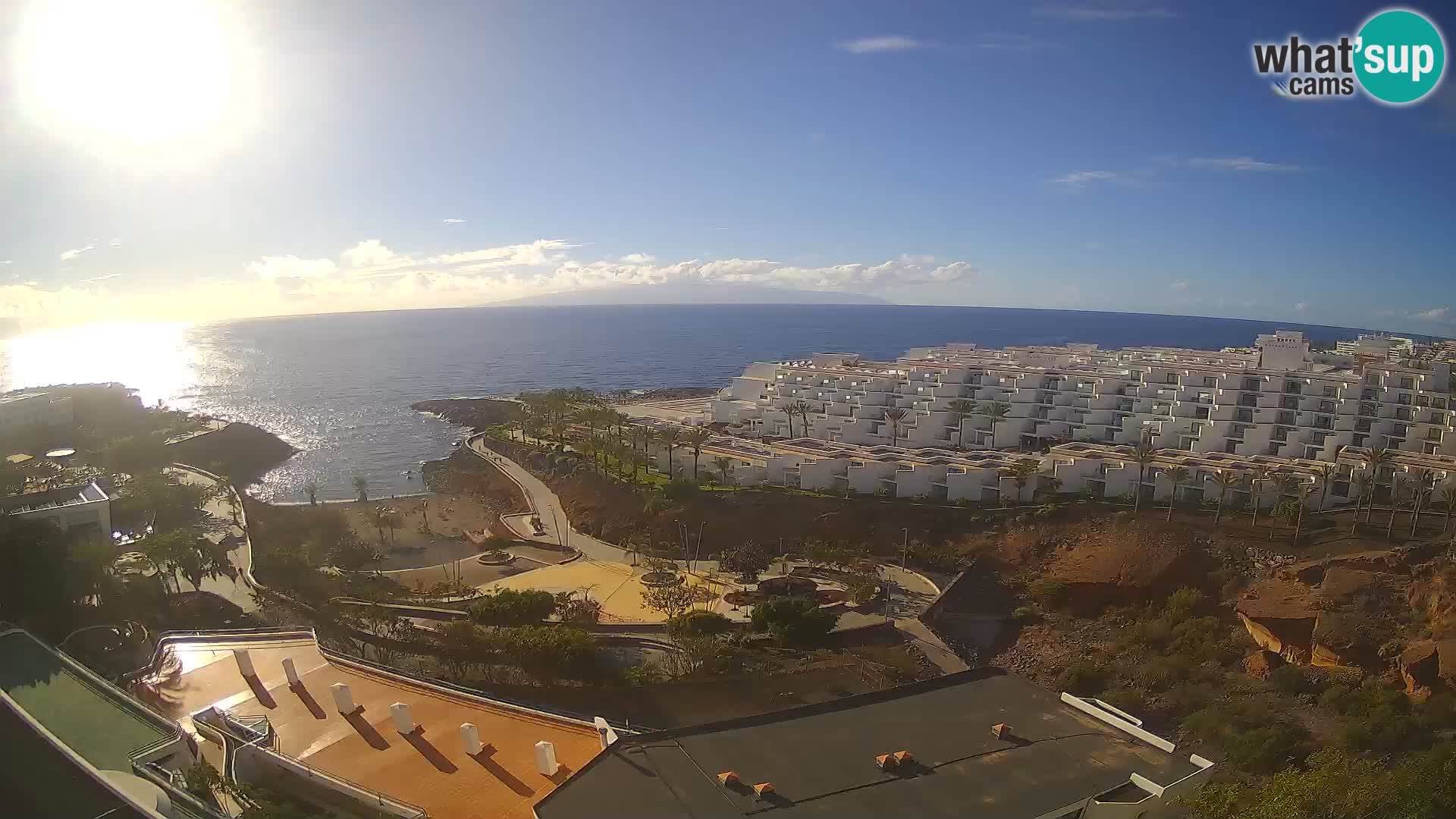 Live webcam Playa de Las Galgas – Playa Paraiso – La Gomera island – Adeje – Tenerife