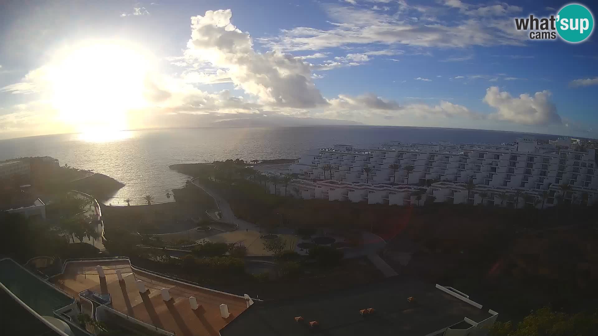 Live webcam Playa de Las Galgas – Playa Paraiso – La Gomera island – Adeje – Tenerife