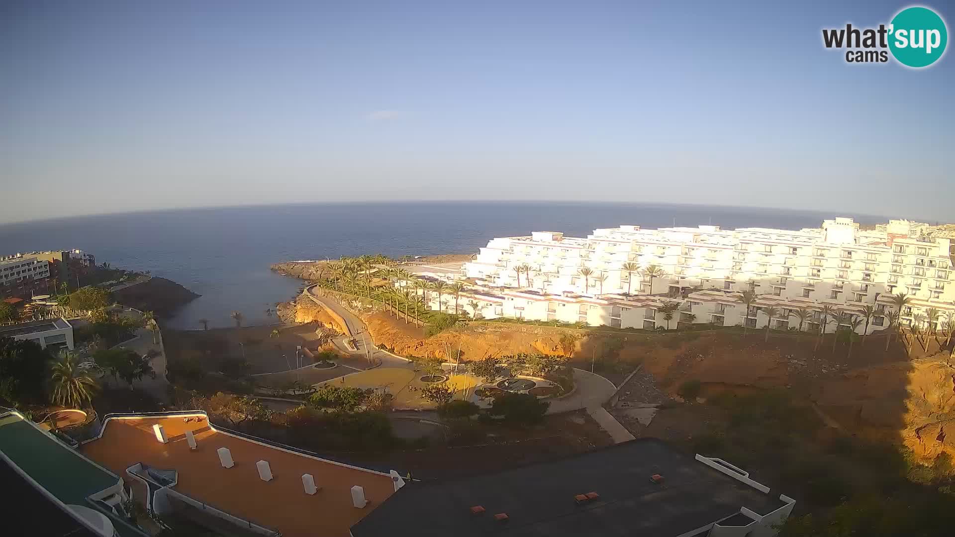 Spletna kamera v živo Las Galgas plaža – Playa Paraiso – otok La Gomera – Costa Adeje – Tenerife