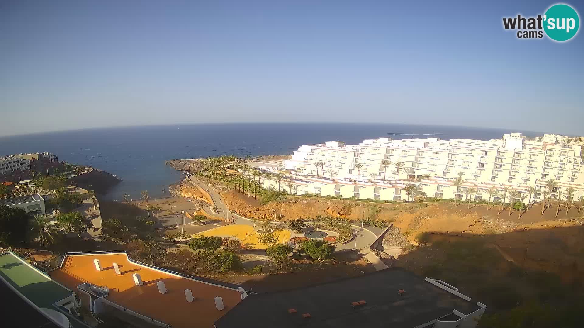 Spletna kamera v živo Las Galgas plaža – Playa Paraiso – otok La Gomera – Costa Adeje – Tenerife