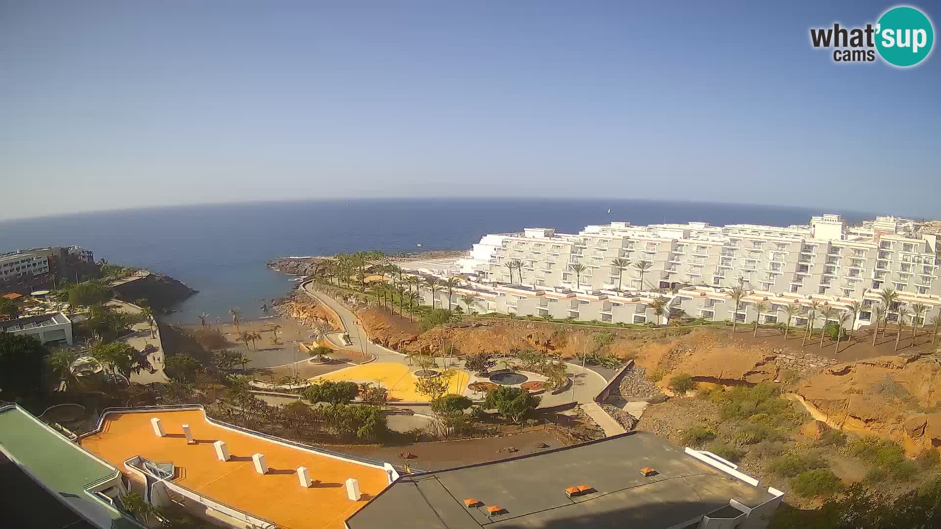 Spletna kamera v živo Las Galgas plaža – Playa Paraiso – otok La Gomera – Costa Adeje – Tenerife