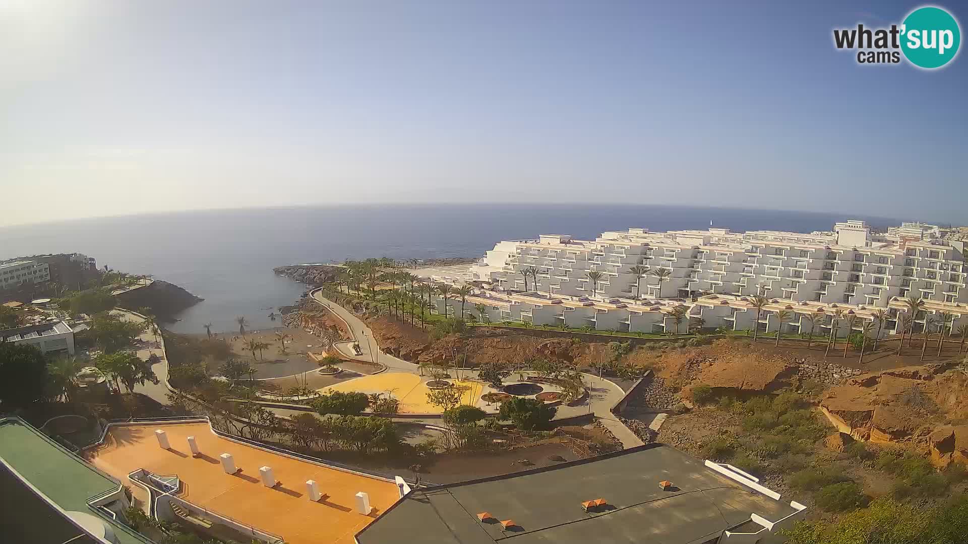 Spletna kamera v živo Las Galgas plaža – Playa Paraiso – otok La Gomera – Costa Adeje – Tenerife