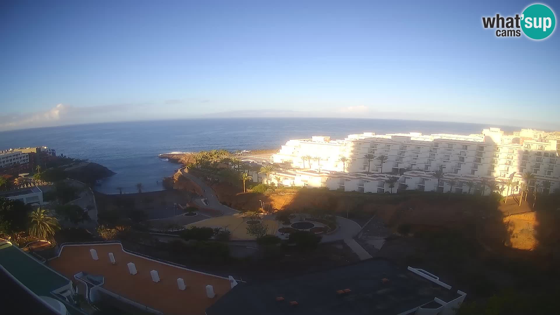 Spletna kamera v živo Las Galgas plaža – Playa Paraiso – otok La Gomera – Costa Adeje – Tenerife