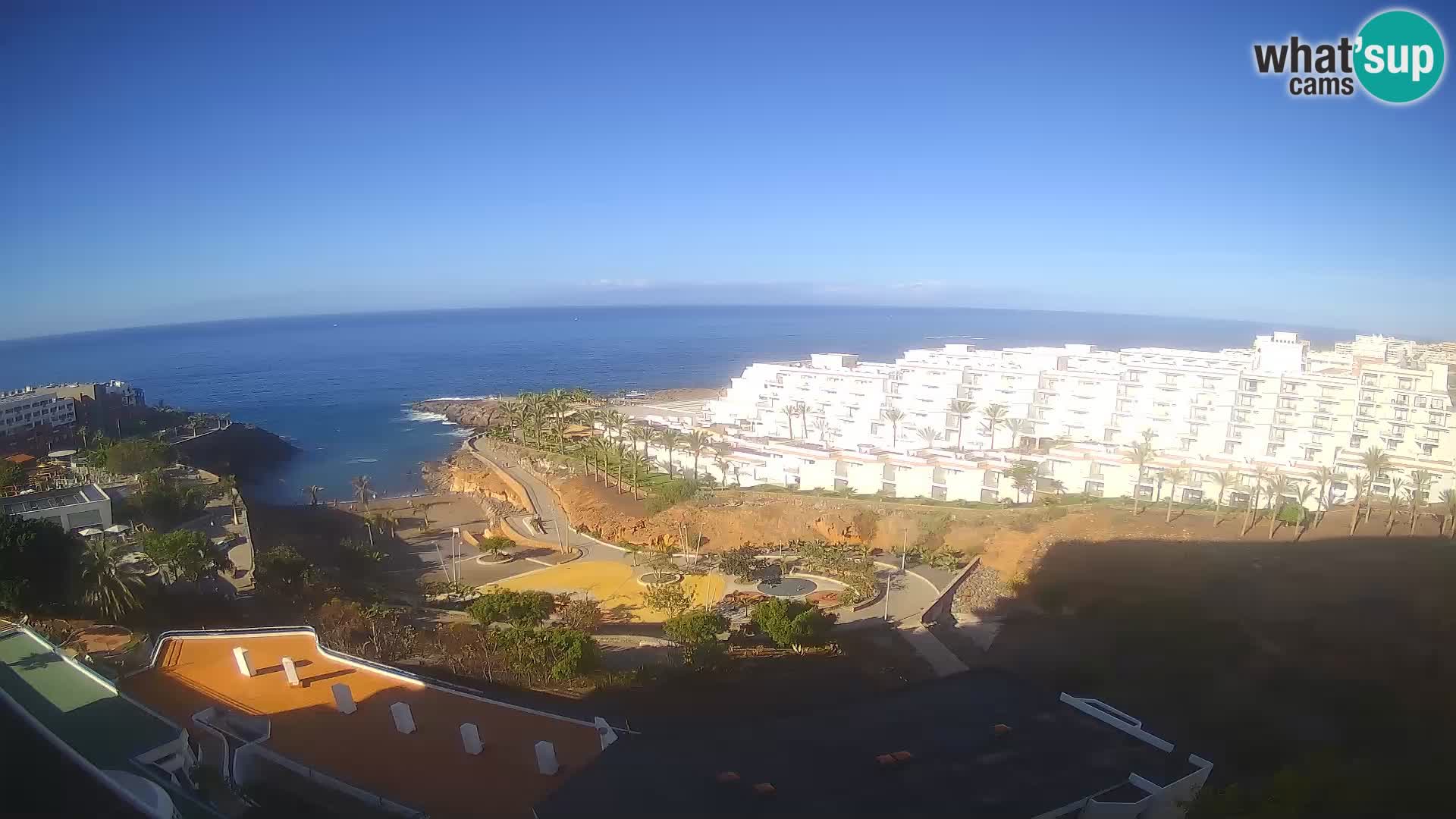 Spletna kamera v živo Las Galgas plaža – Playa Paraiso – otok La Gomera – Costa Adeje – Tenerife