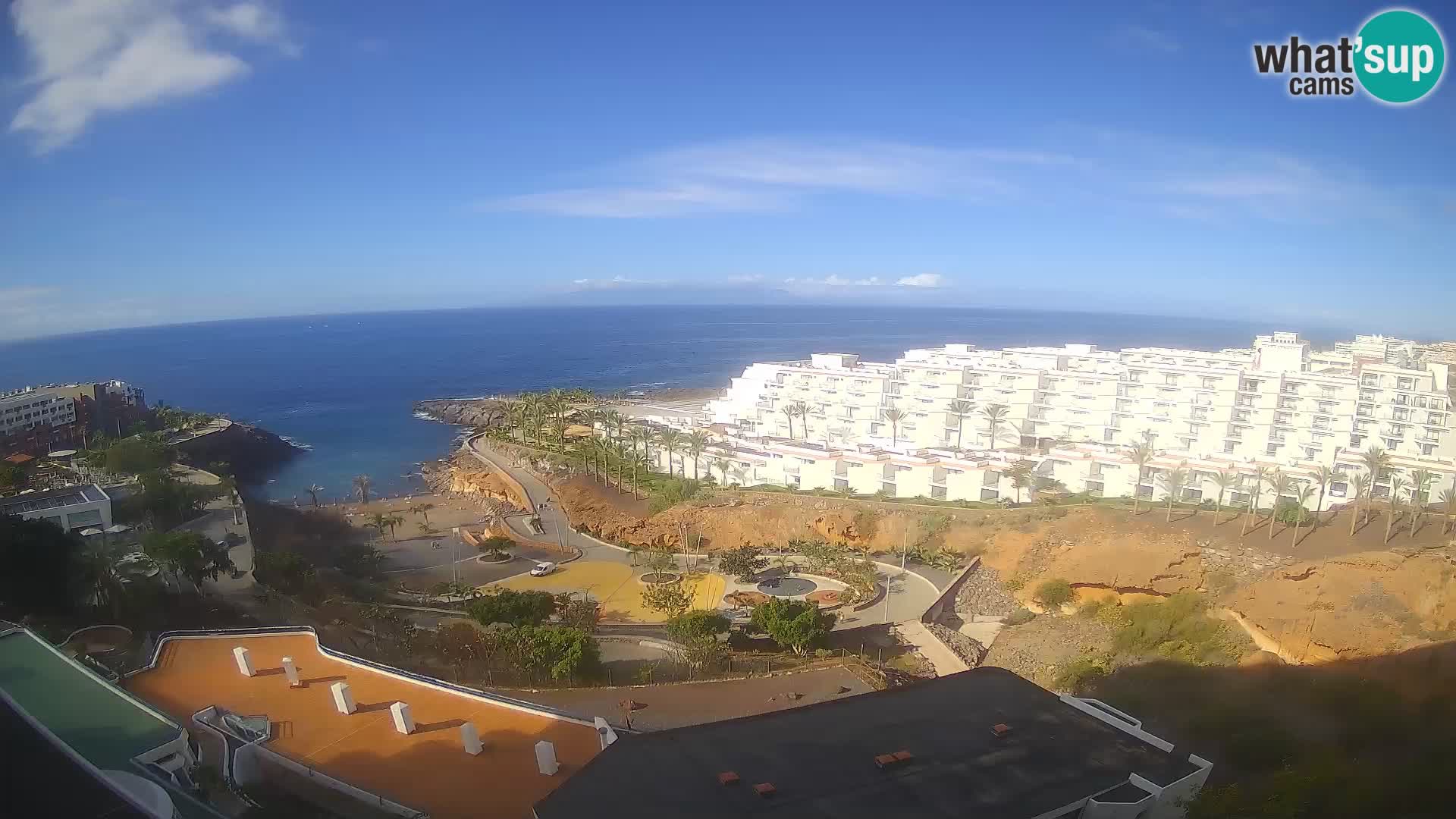 Spletna kamera v živo Las Galgas plaža – Playa Paraiso – otok La Gomera – Costa Adeje – Tenerife