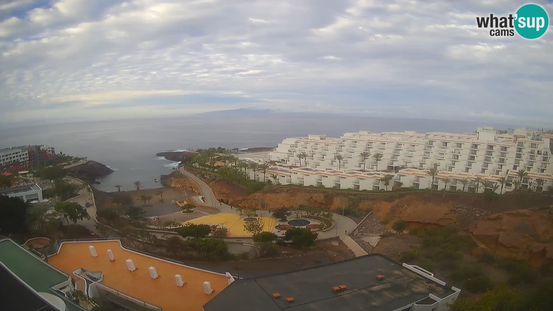 Spletna kamera v živo Las Galgas plaža – Playa Paraiso – otok La Gomera – Costa Adeje – Tenerife