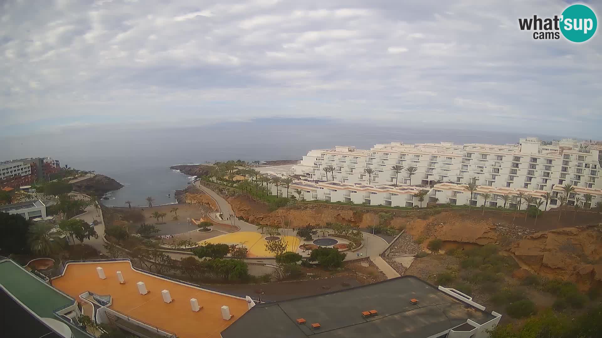 Spletna kamera v živo Las Galgas plaža – Playa Paraiso – otok La Gomera – Costa Adeje – Tenerife