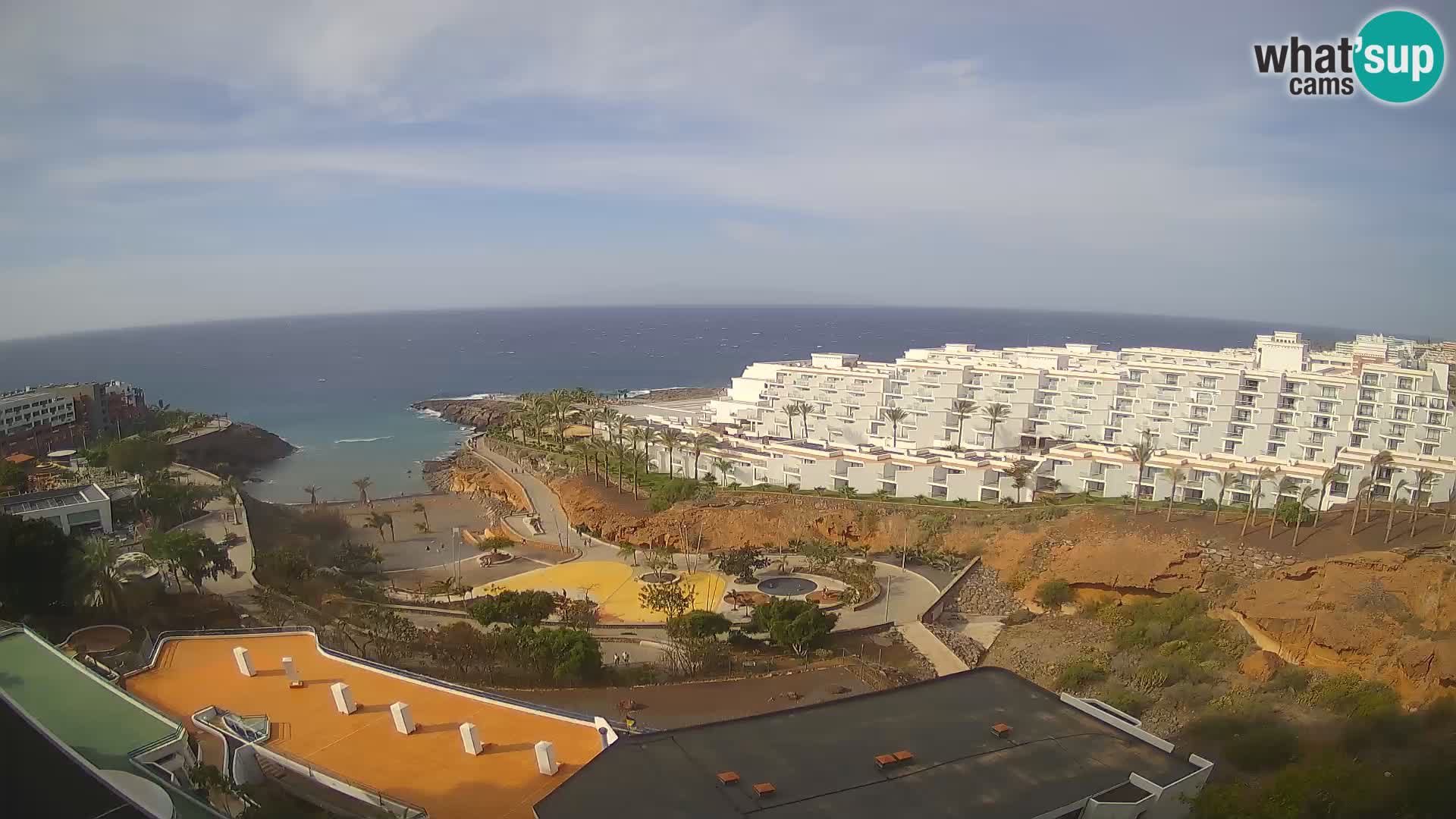 Spletna kamera v živo Las Galgas plaža – Playa Paraiso – otok La Gomera – Costa Adeje – Tenerife