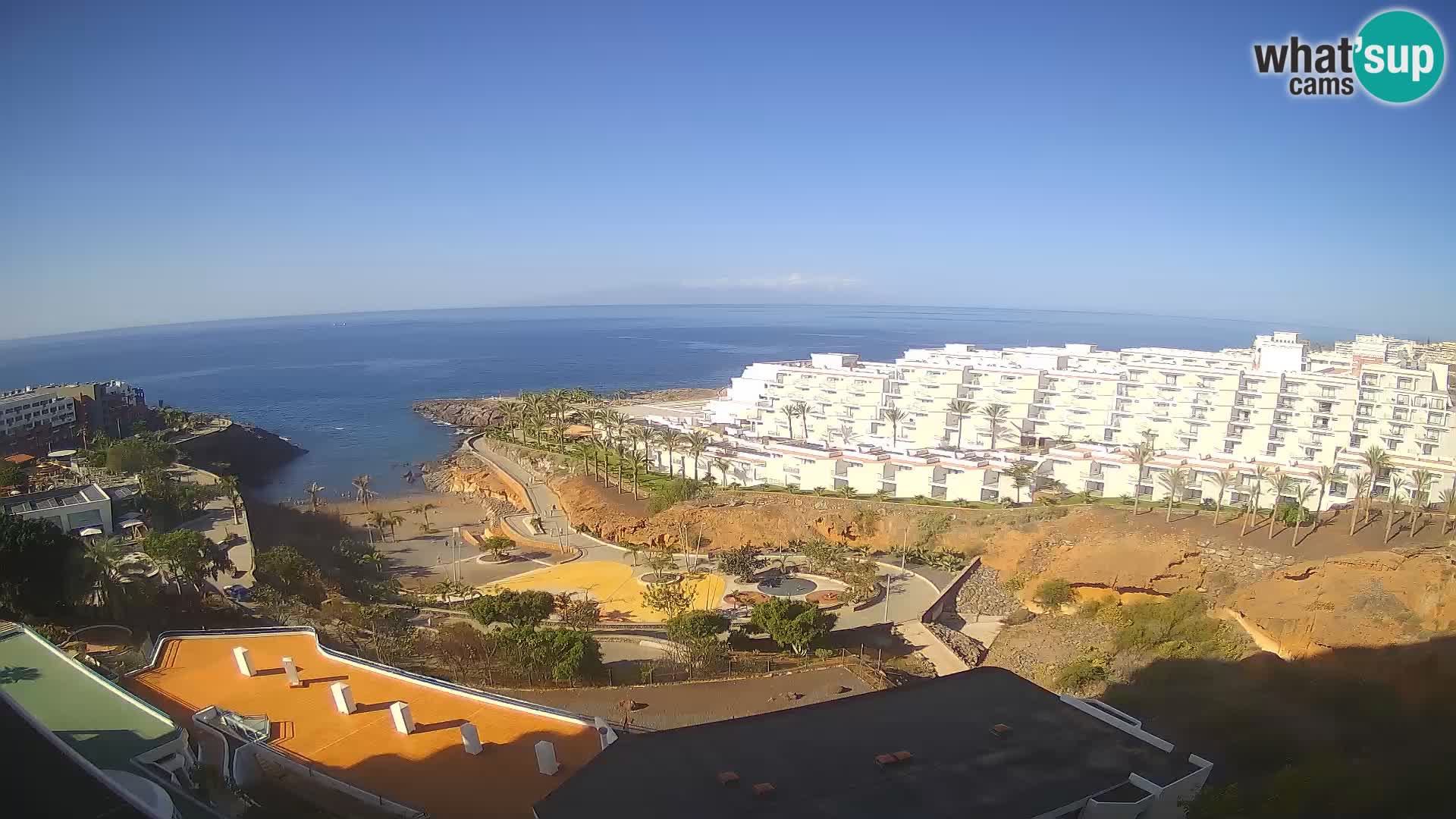 Spletna kamera v živo Las Galgas plaža – Playa Paraiso – otok La Gomera – Costa Adeje – Tenerife