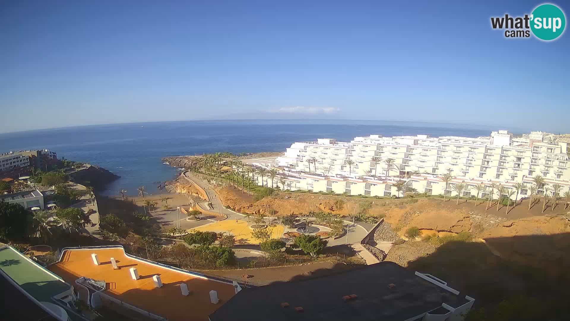 Spletna kamera v živo Las Galgas plaža – Playa Paraiso – otok La Gomera – Costa Adeje – Tenerife