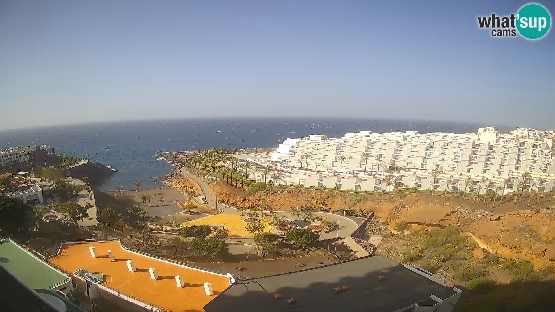 Spletna kamera v živo Las Galgas plaža – Playa Paraiso – otok La Gomera – Costa Adeje – Tenerife