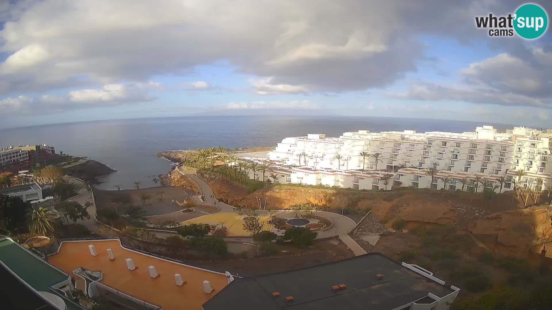 Live webcam Playa de Las Galgas – Playa Paraiso – La Gomera island – Adeje – Tenerife