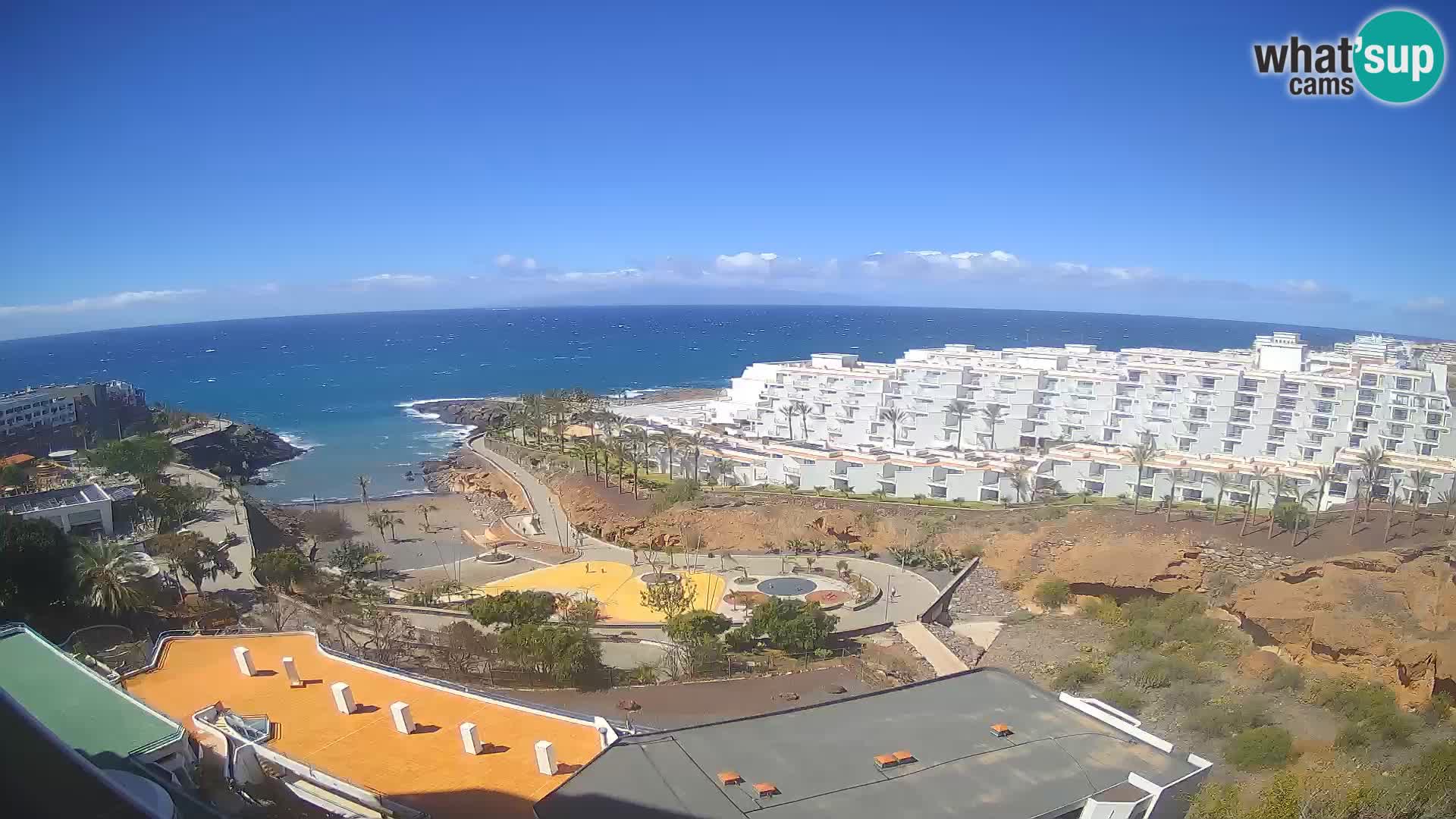 Web kamera uživo Playa de Las Galgas – Playa Paraiso – otok La Gomera – Costa Adeje – Tenerife