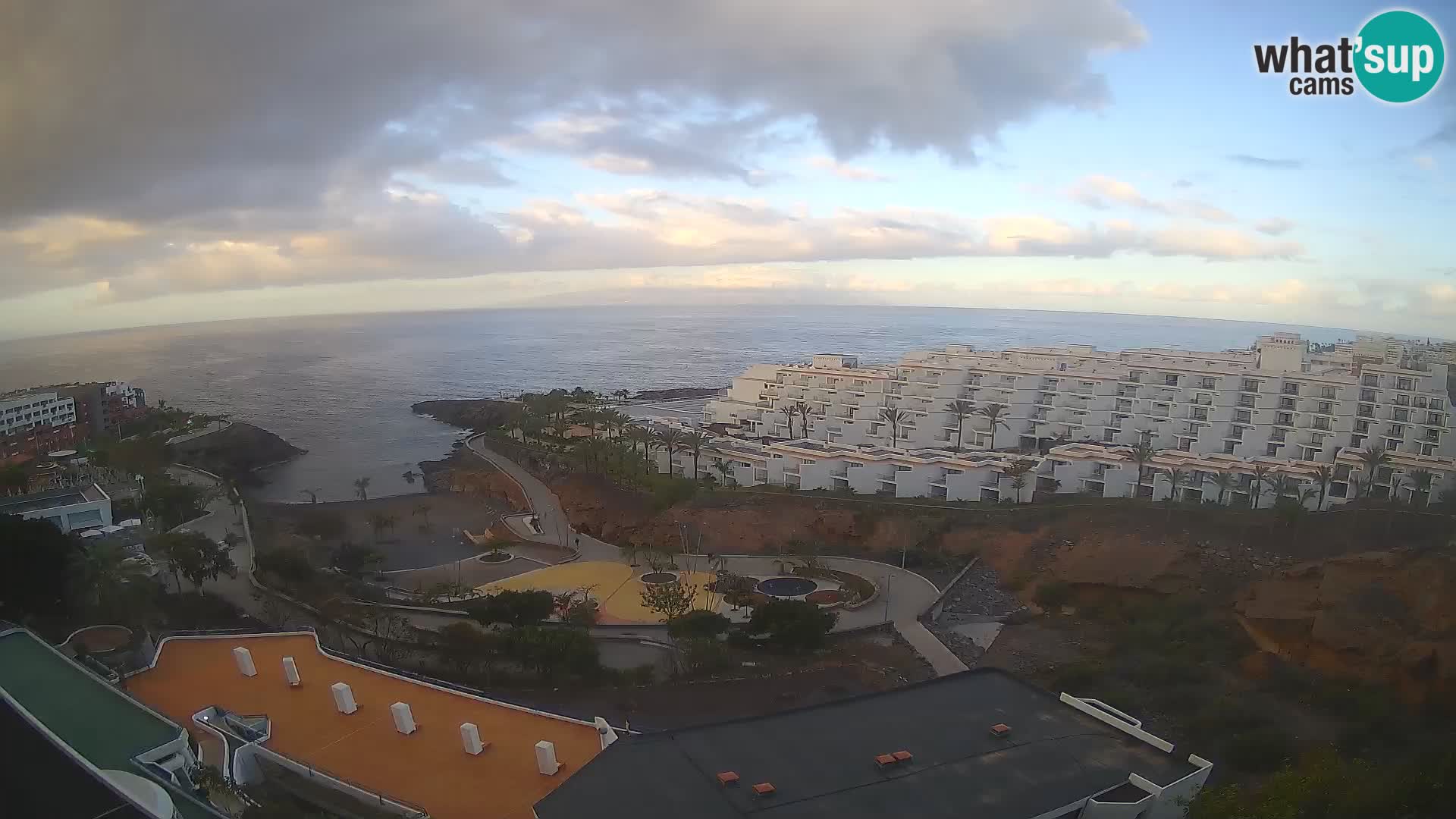 Live webcam Playa de Las Galgas – Playa Paraiso – La Gomera island – Adeje – Tenerife