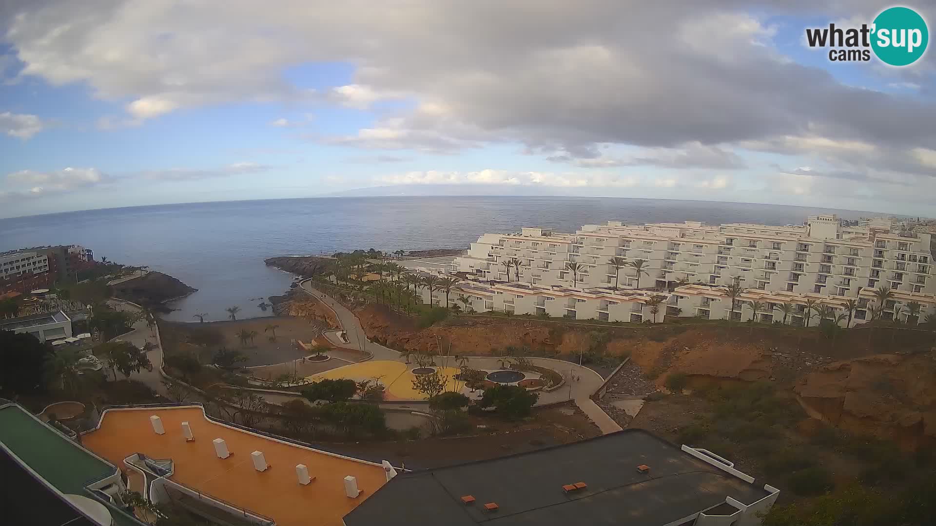 Live webcam Playa de Las Galgas – Playa Paraiso – La Gomera island – Adeje – Tenerife