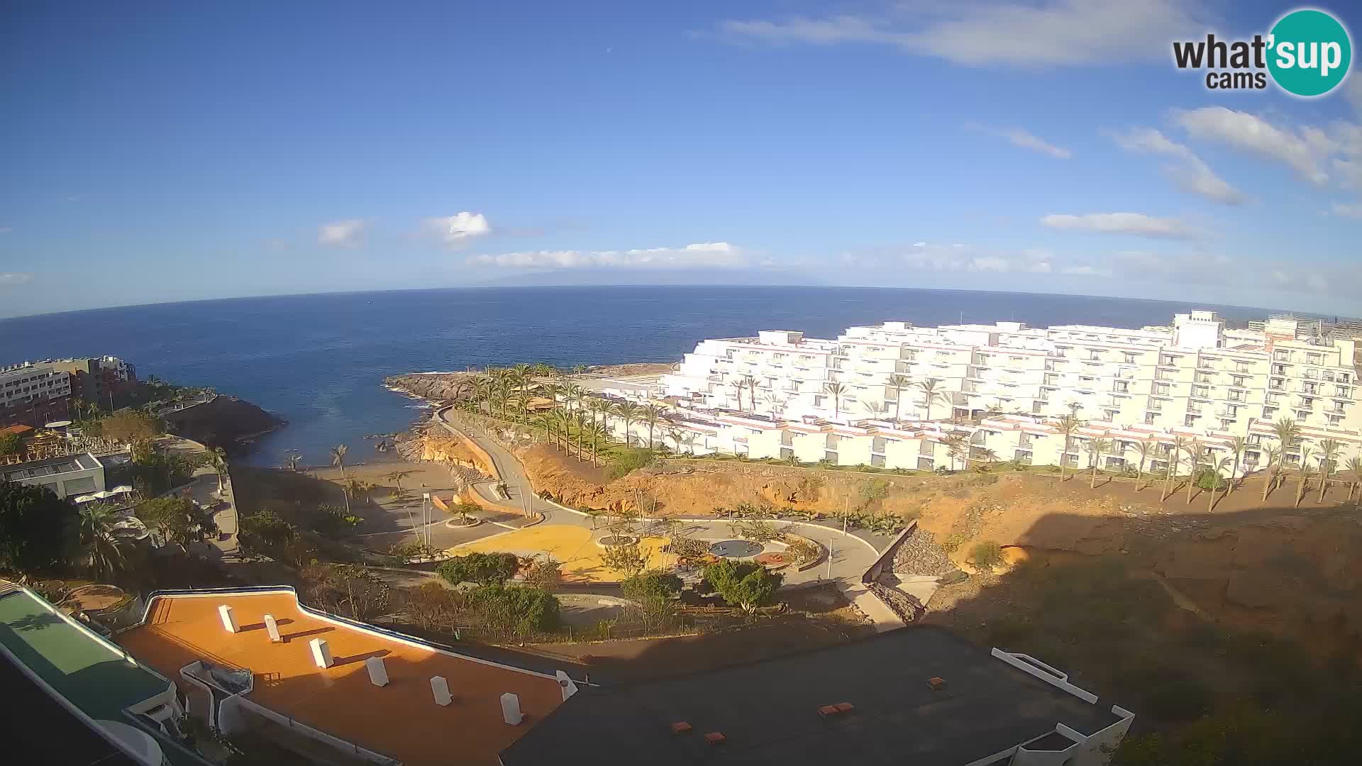 Live webcam Playa de Las Galgas – Playa Paraiso – La Gomera island – Adeje – Tenerife