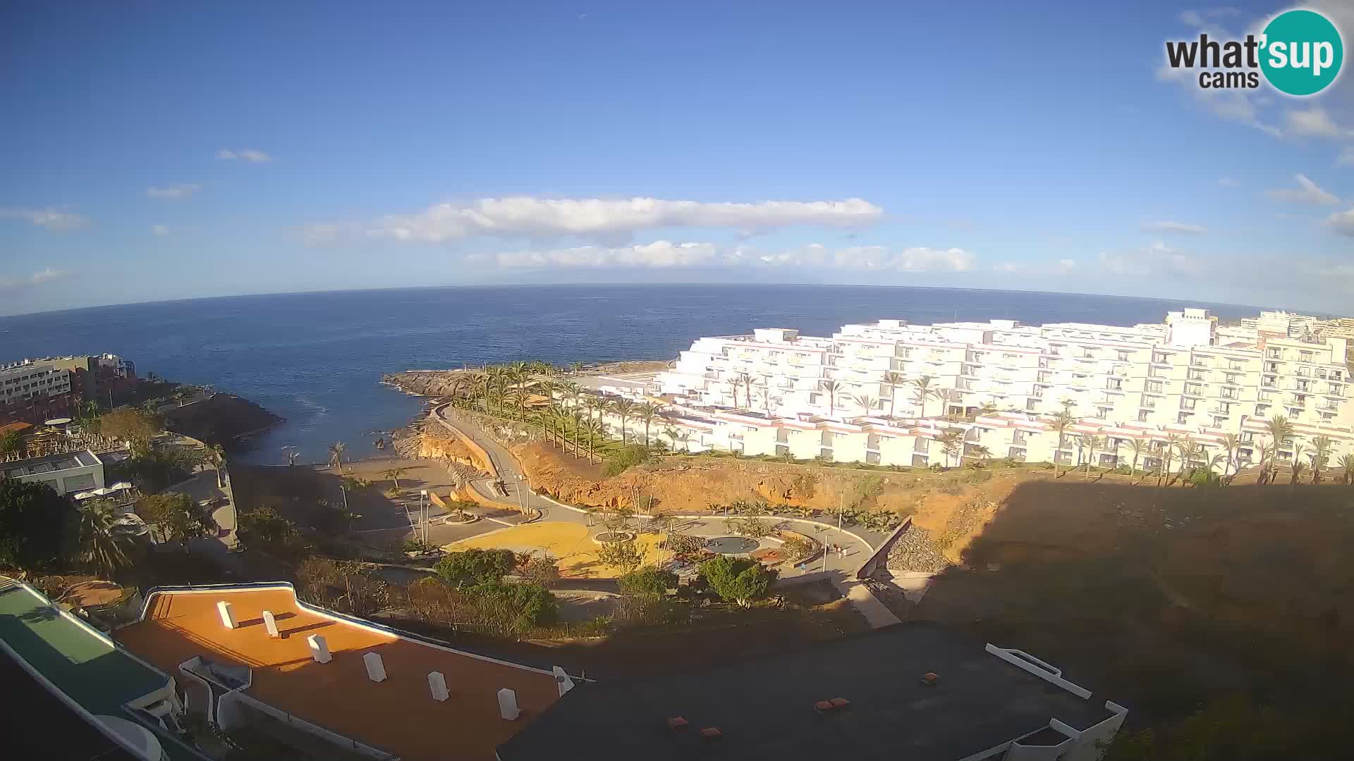 Live webcam Playa de Las Galgas – Playa Paraiso – La Gomera island – Adeje – Tenerife