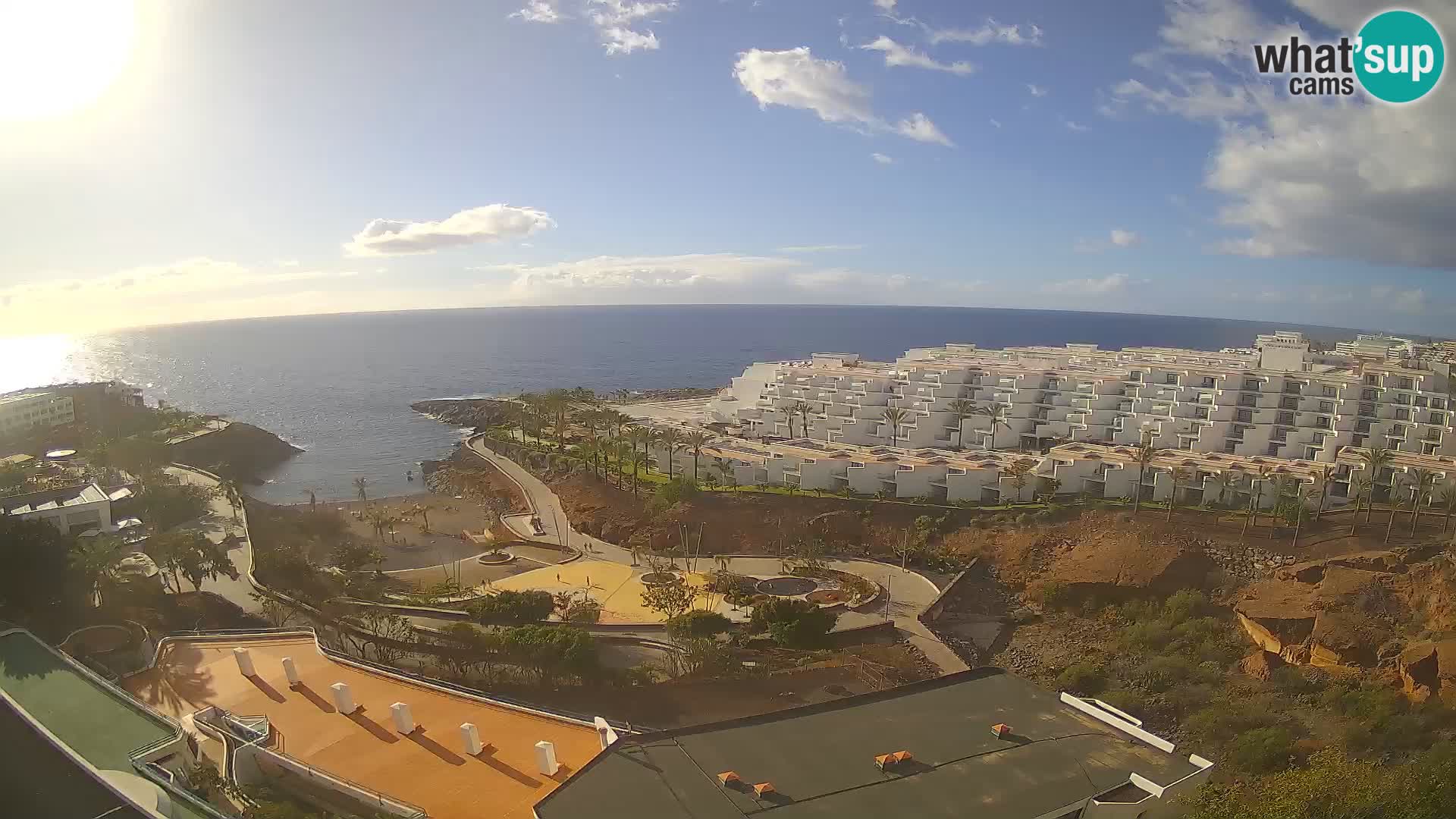 Spletna kamera v živo Las Galgas plaža – Playa Paraiso – otok La Gomera – Costa Adeje – Tenerife