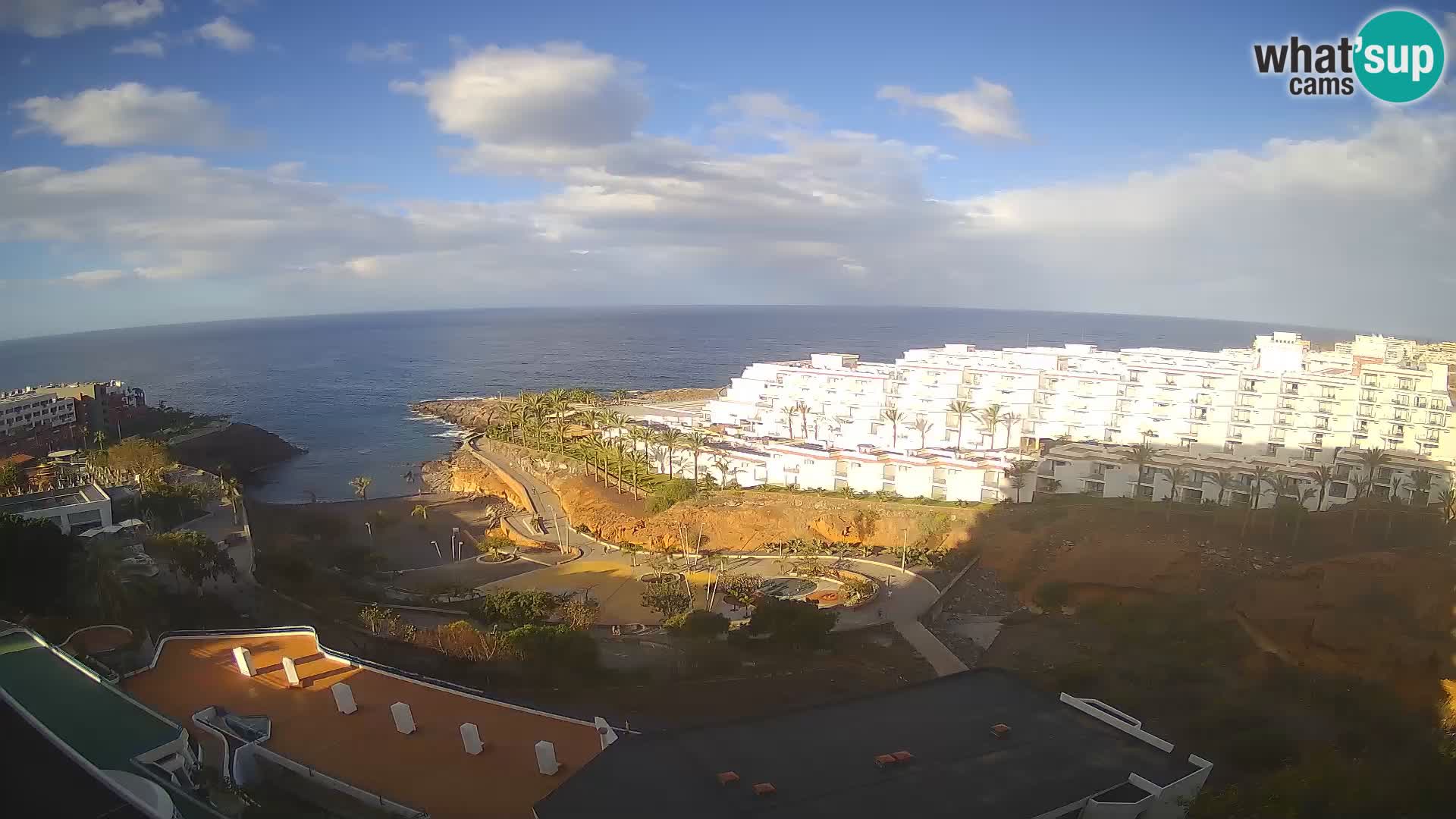 Live webcam Playa de Las Galgas – Playa Paraiso – La Gomera island – Adeje – Tenerife