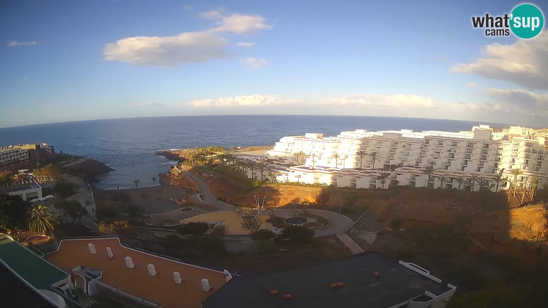 Live webcam Playa de Las Galgas – Playa Paraiso – La Gomera island – Adeje – Tenerife