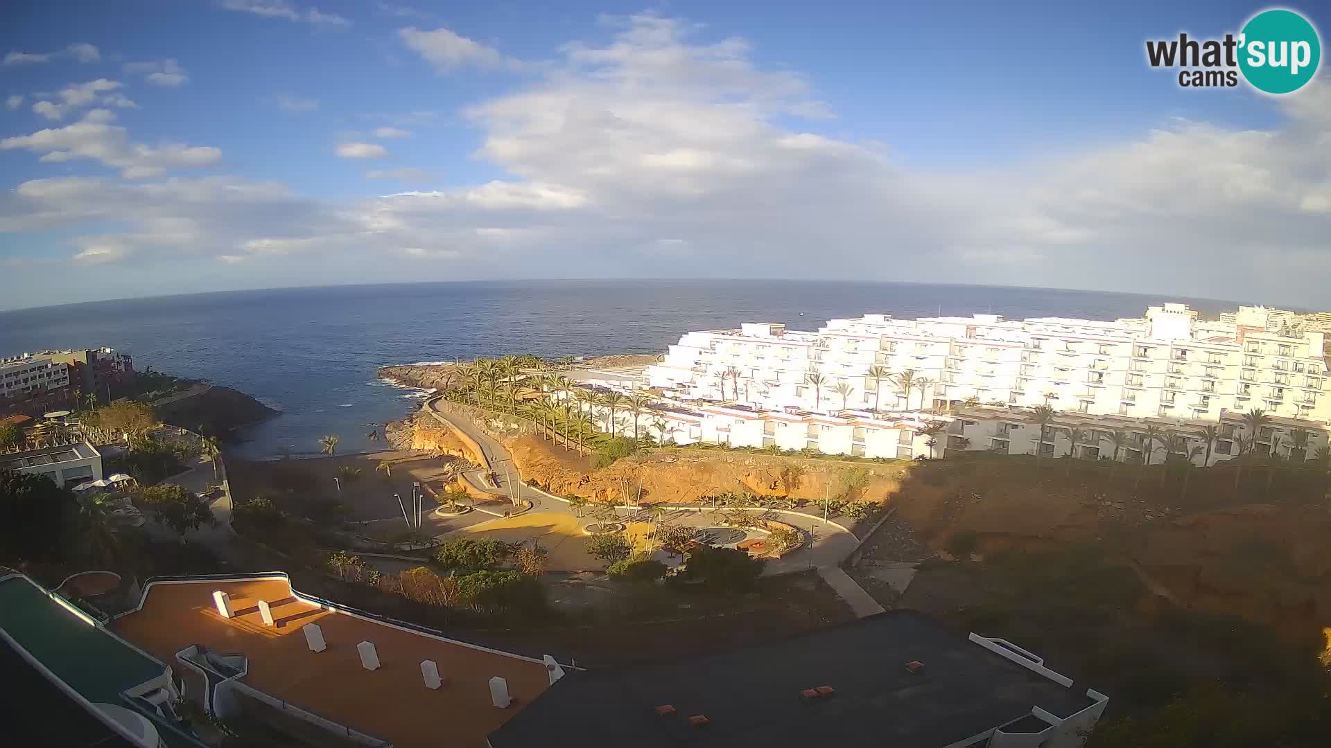 Live webcam Playa de Las Galgas – Playa Paraiso – La Gomera island – Adeje – Tenerife