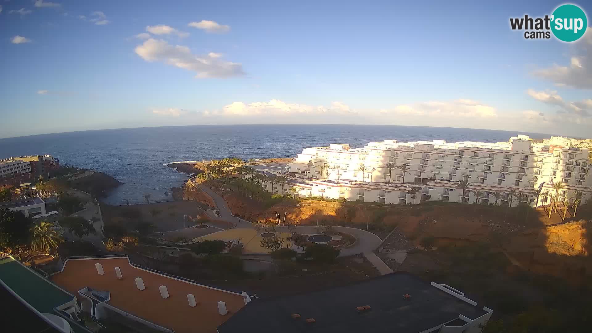 Live webcam Playa de Las Galgas – Playa Paraiso – La Gomera island – Adeje – Tenerife