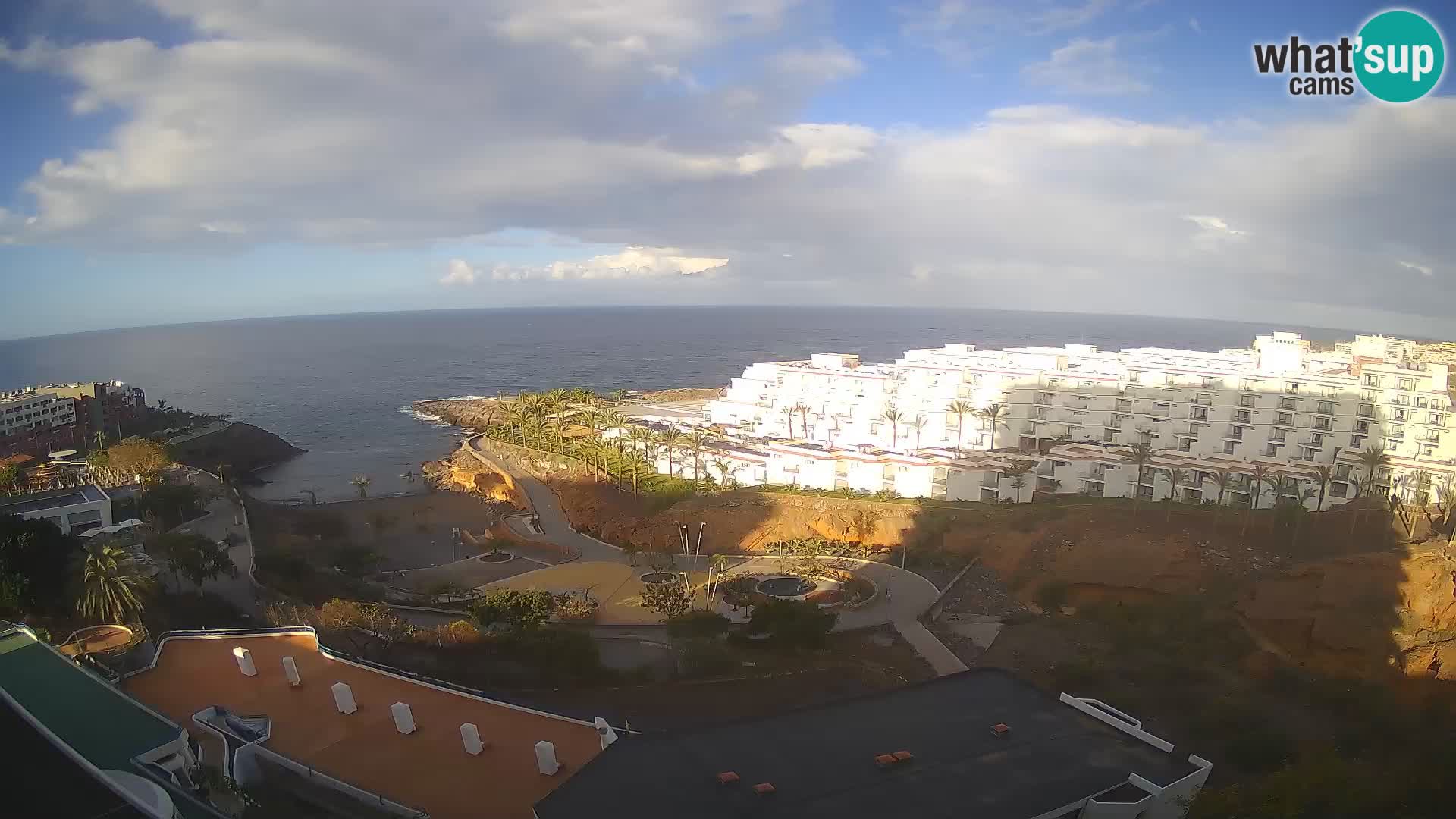 Spletna kamera v živo Las Galgas plaža – Playa Paraiso – otok La Gomera – Costa Adeje – Tenerife