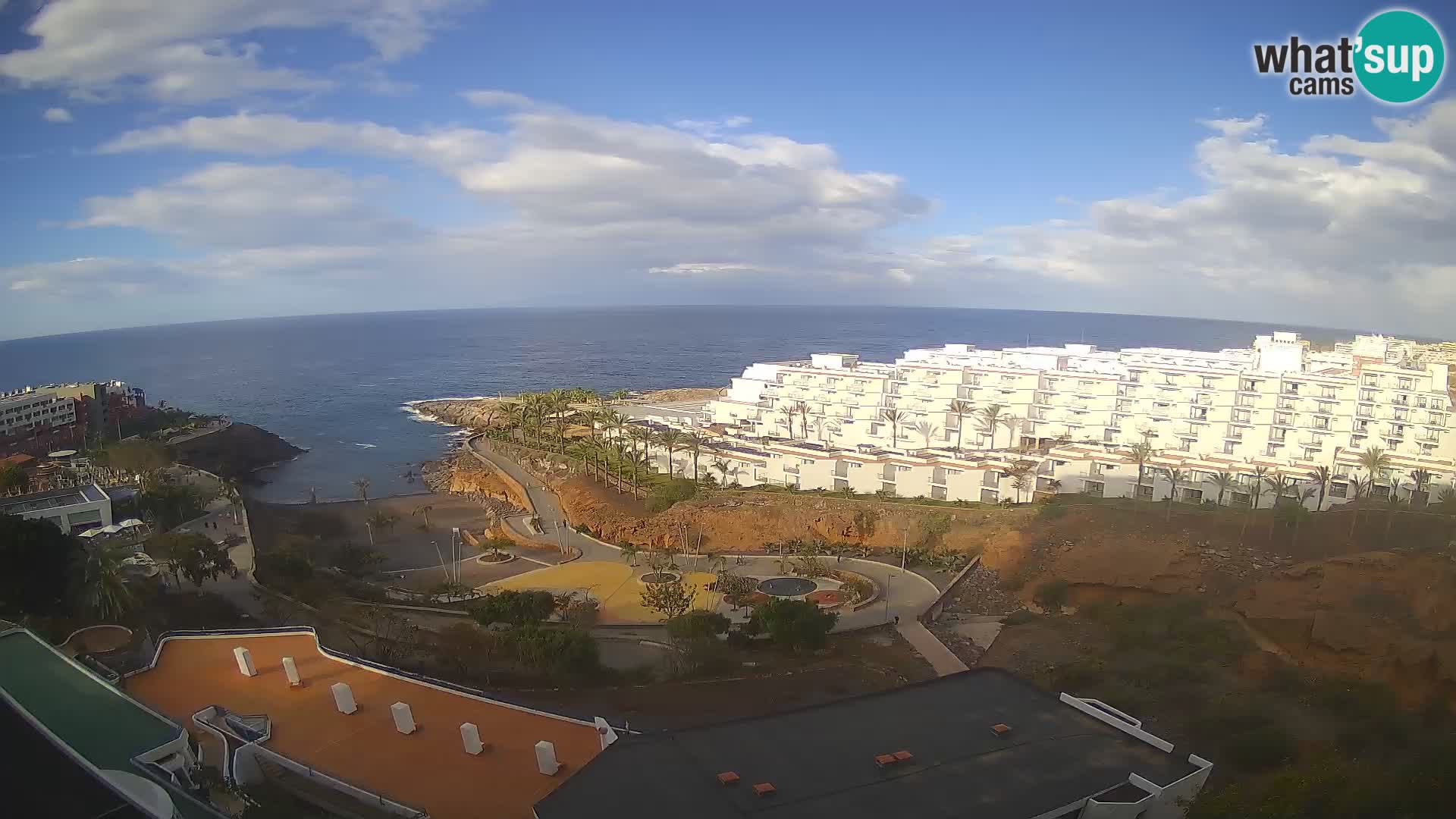 Live webcam Playa de Las Galgas – Playa Paraiso – La Gomera island – Adeje – Tenerife