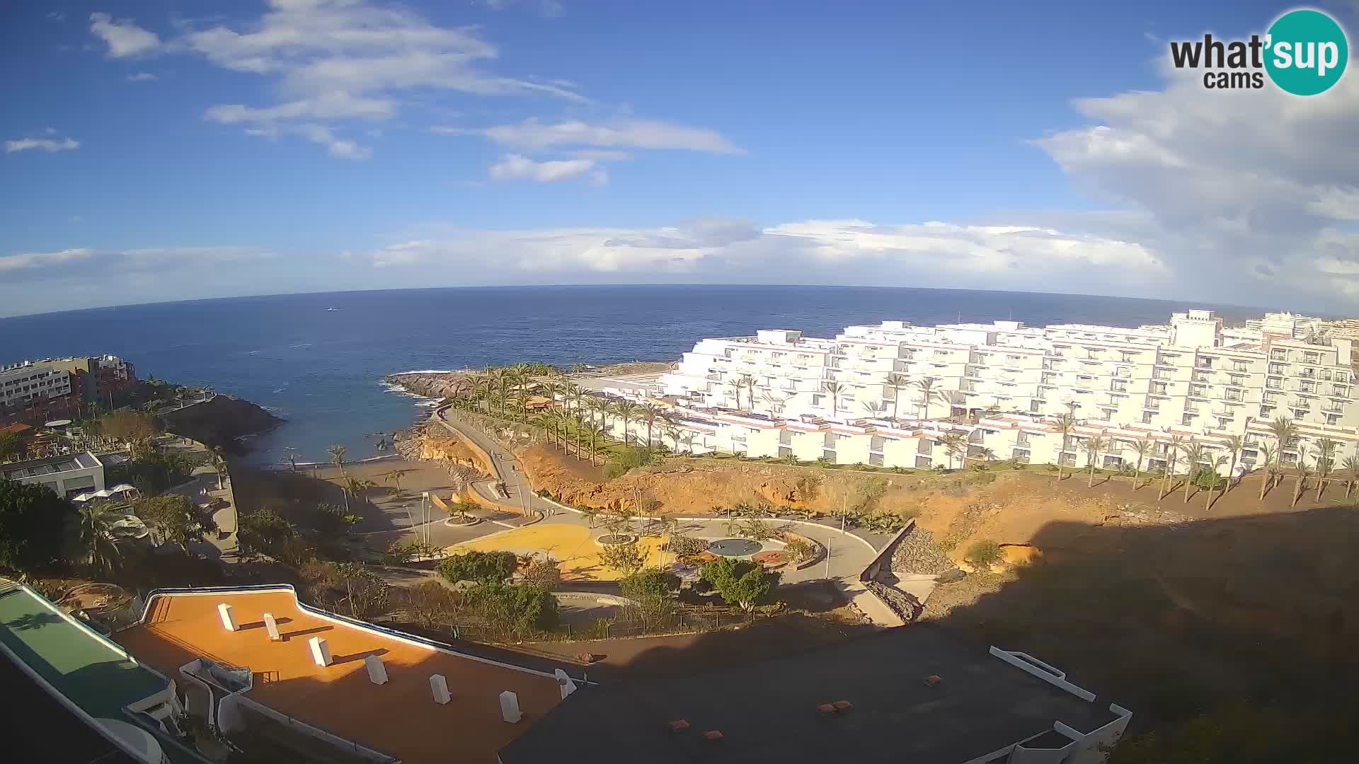 Live webcam Playa de Las Galgas – Playa Paraiso – La Gomera island – Adeje – Tenerife