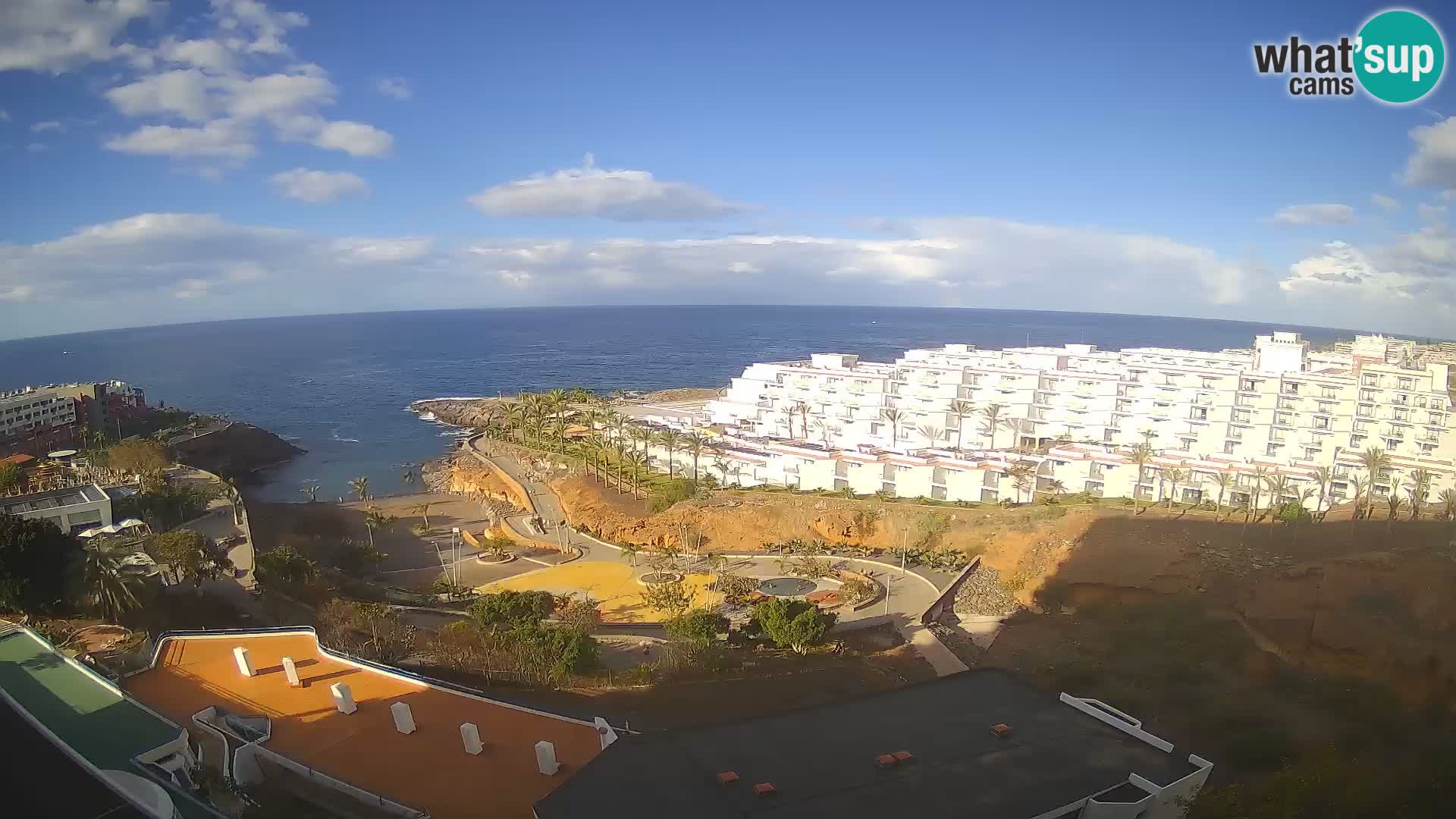 Live webcam Playa de Las Galgas – Playa Paraiso – La Gomera island – Adeje – Tenerife