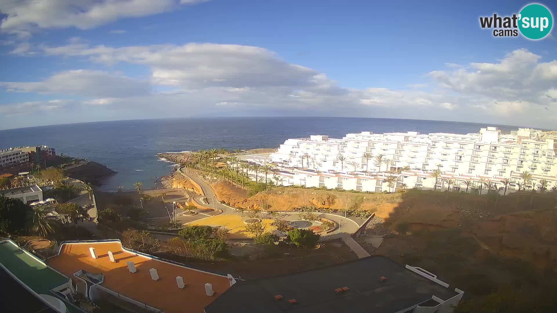 Spletna kamera v živo Las Galgas plaža – Playa Paraiso – otok La Gomera – Costa Adeje – Tenerife