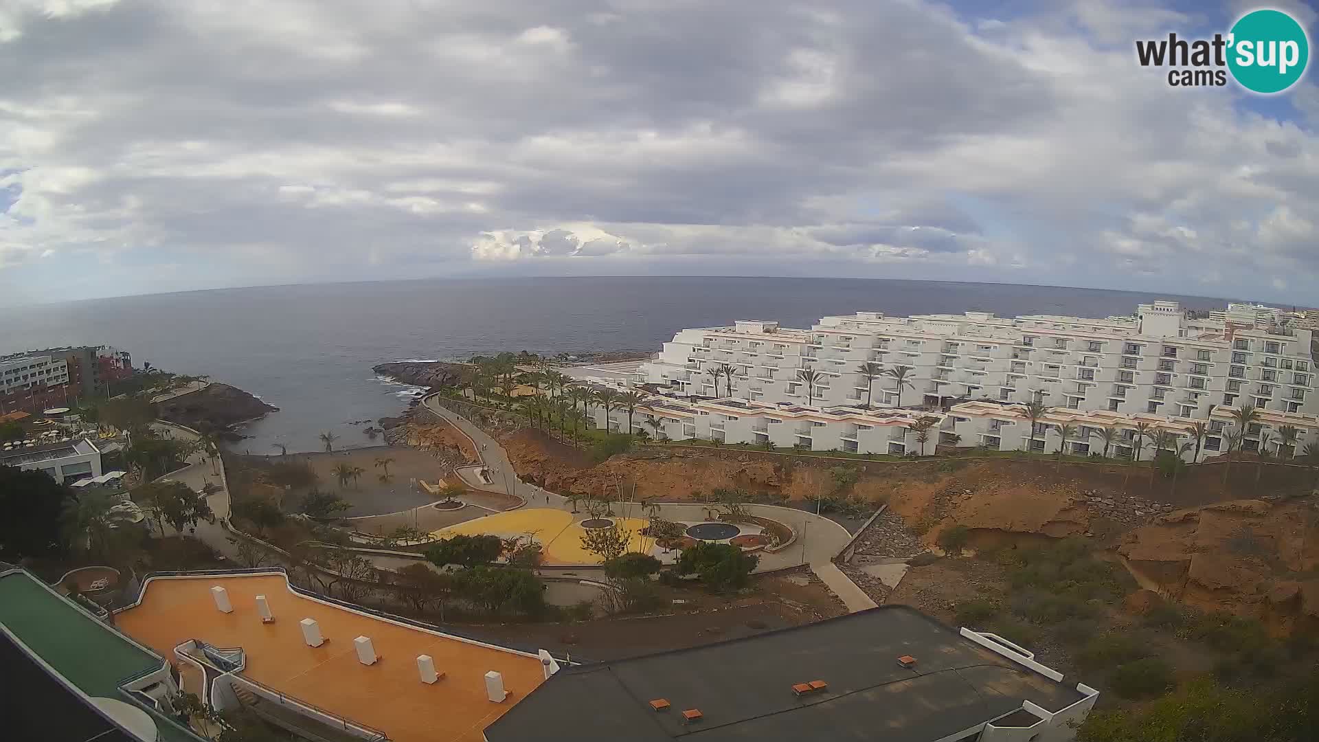 Live webcam Playa de Las Galgas – Playa Paraiso – La Gomera island – Adeje – Tenerife