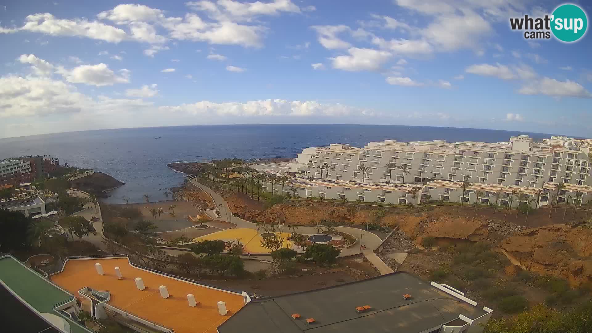 Live webcam Playa de Las Galgas – Playa Paraiso – La Gomera island – Adeje – Tenerife