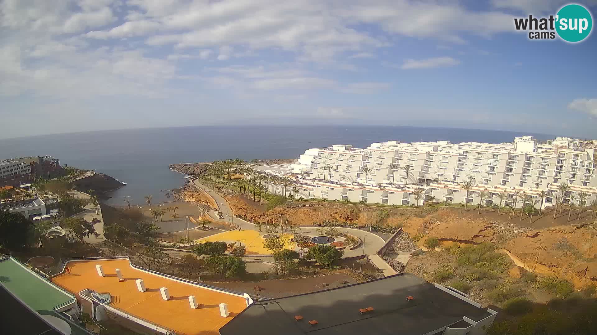 Spletna kamera v živo Las Galgas plaža – Playa Paraiso – otok La Gomera – Costa Adeje – Tenerife