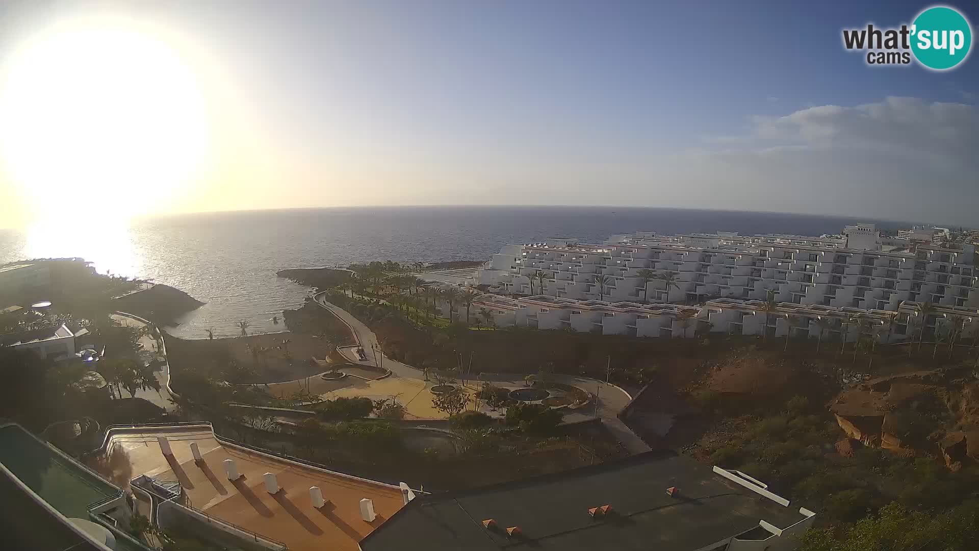 Spletna kamera v živo Las Galgas plaža – Playa Paraiso – otok La Gomera – Costa Adeje – Tenerife