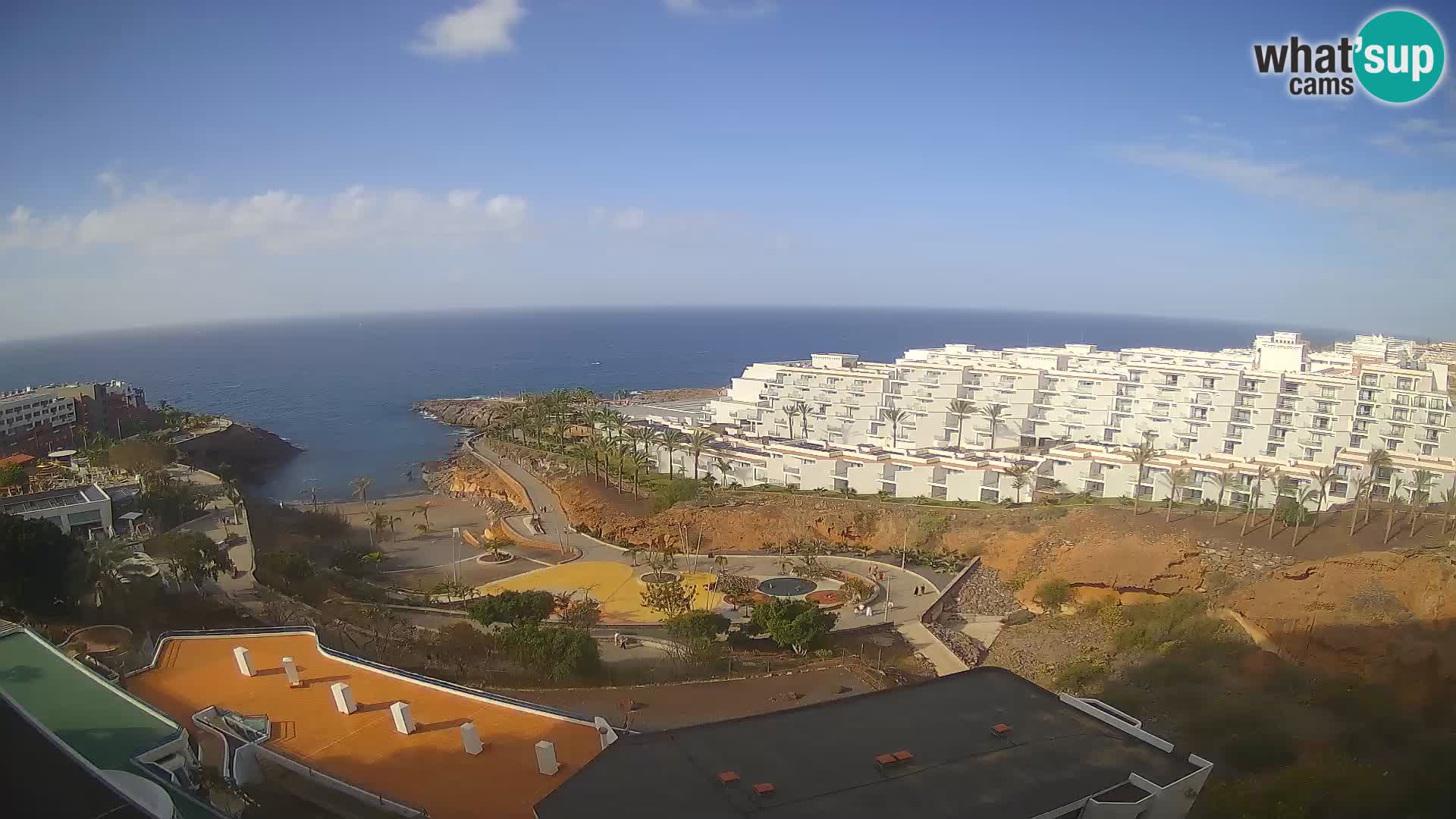 Spletna kamera v živo Las Galgas plaža – Playa Paraiso – otok La Gomera – Costa Adeje – Tenerife