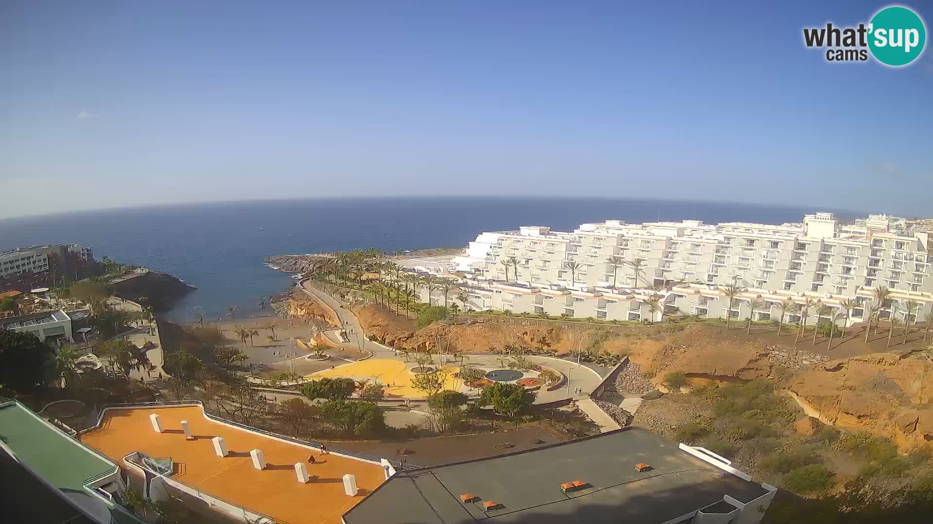 Live webcam Playa de Las Galgas – Playa Paraiso – La Gomera island – Adeje – Tenerife